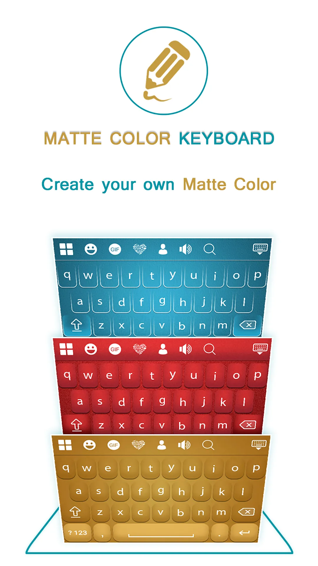 Matte Color Keyboard | Indus Appstore | Screenshot