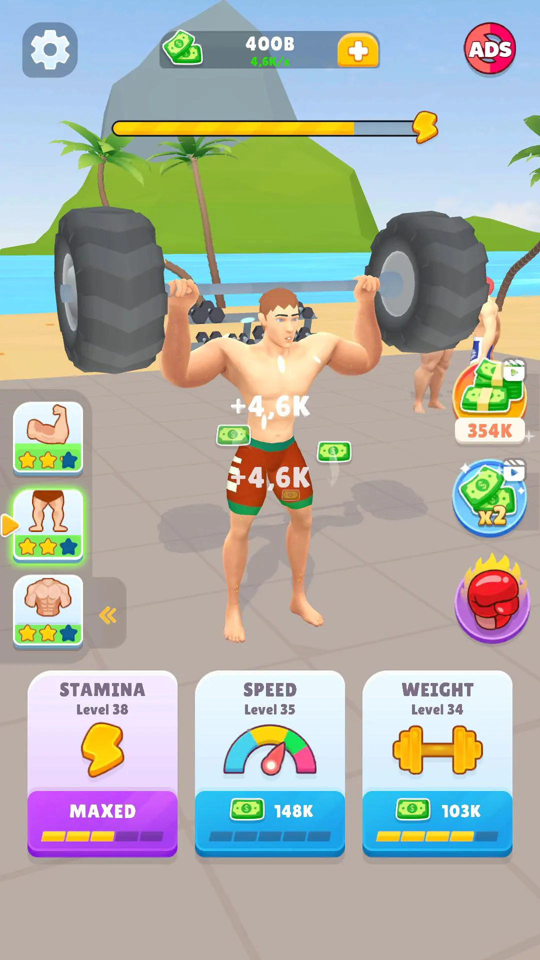 Idle Lifting Hero: Muscle Up | Indus Appstore | Screenshot