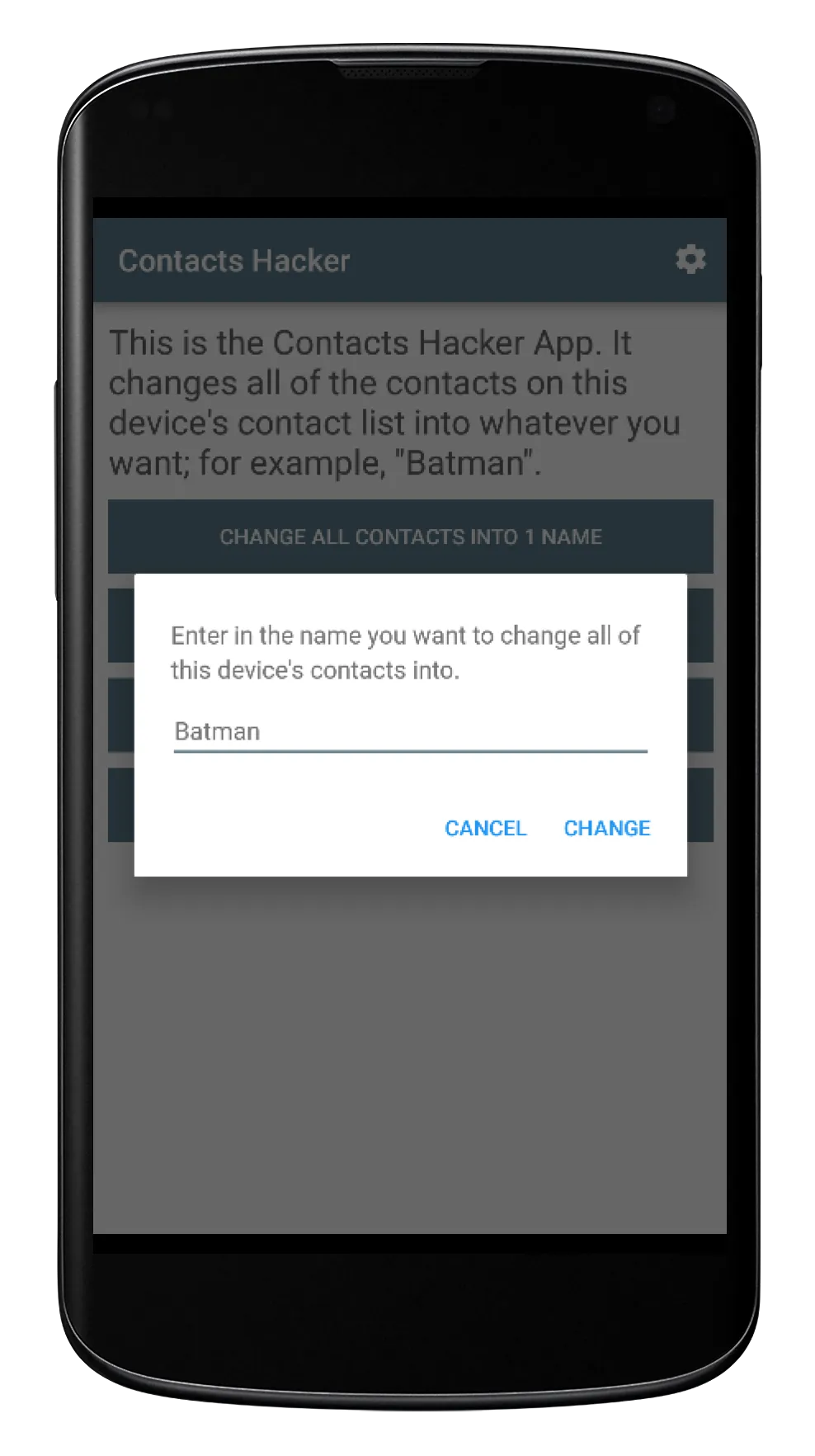 Contacts Hacker - Prank App | Indus Appstore | Screenshot