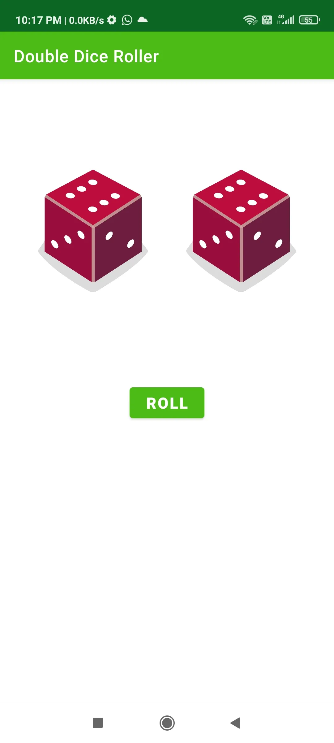 Double Dice Roller | Indus Appstore | Screenshot