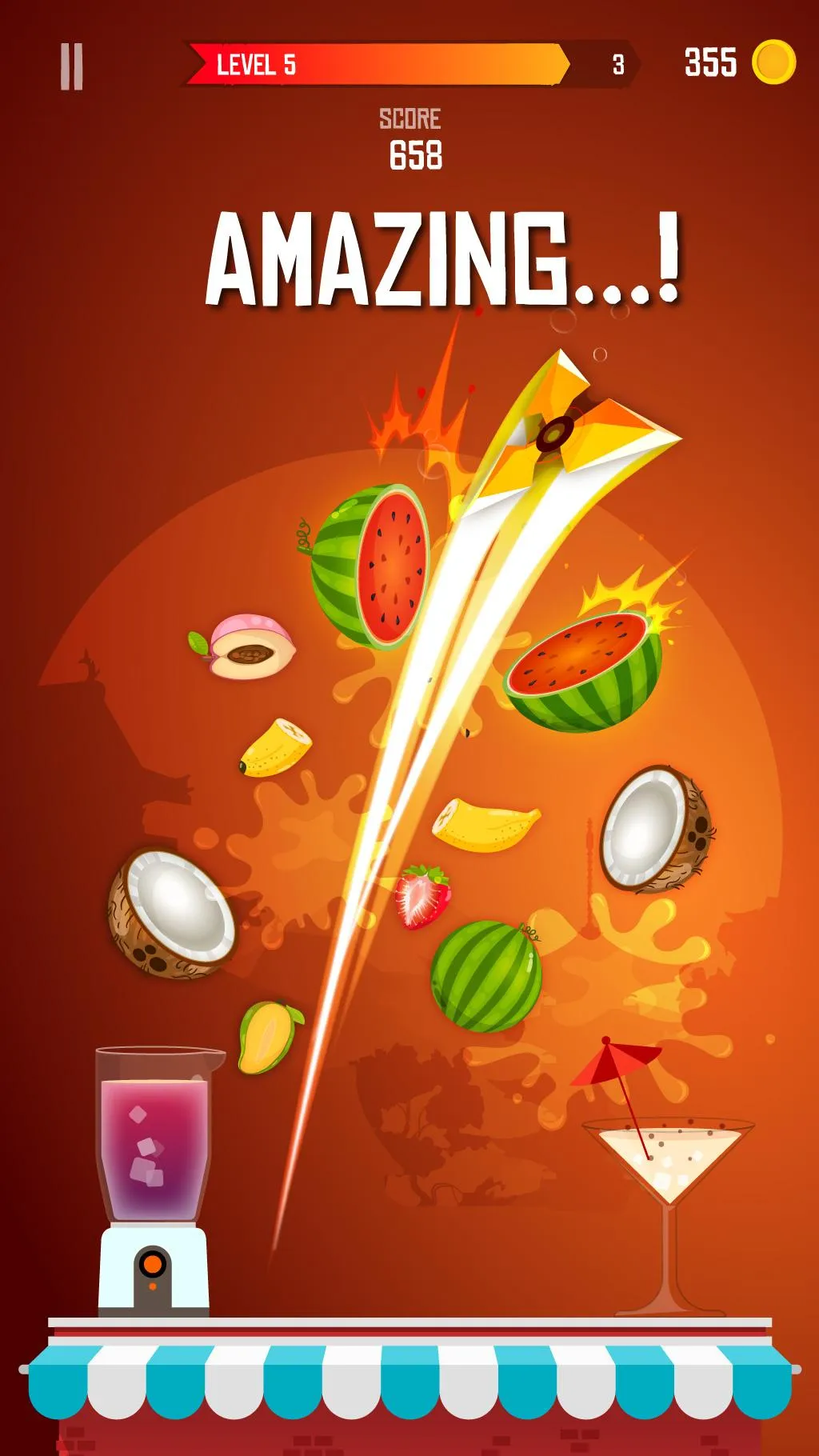 Knife Master Slicing Hit Juice | Indus Appstore | Screenshot