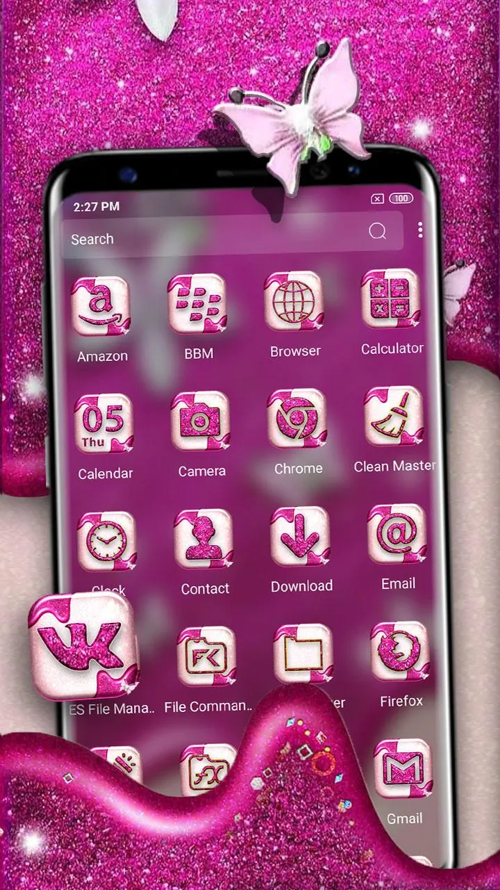 Glitter Butterfly Launcher | Indus Appstore | Screenshot