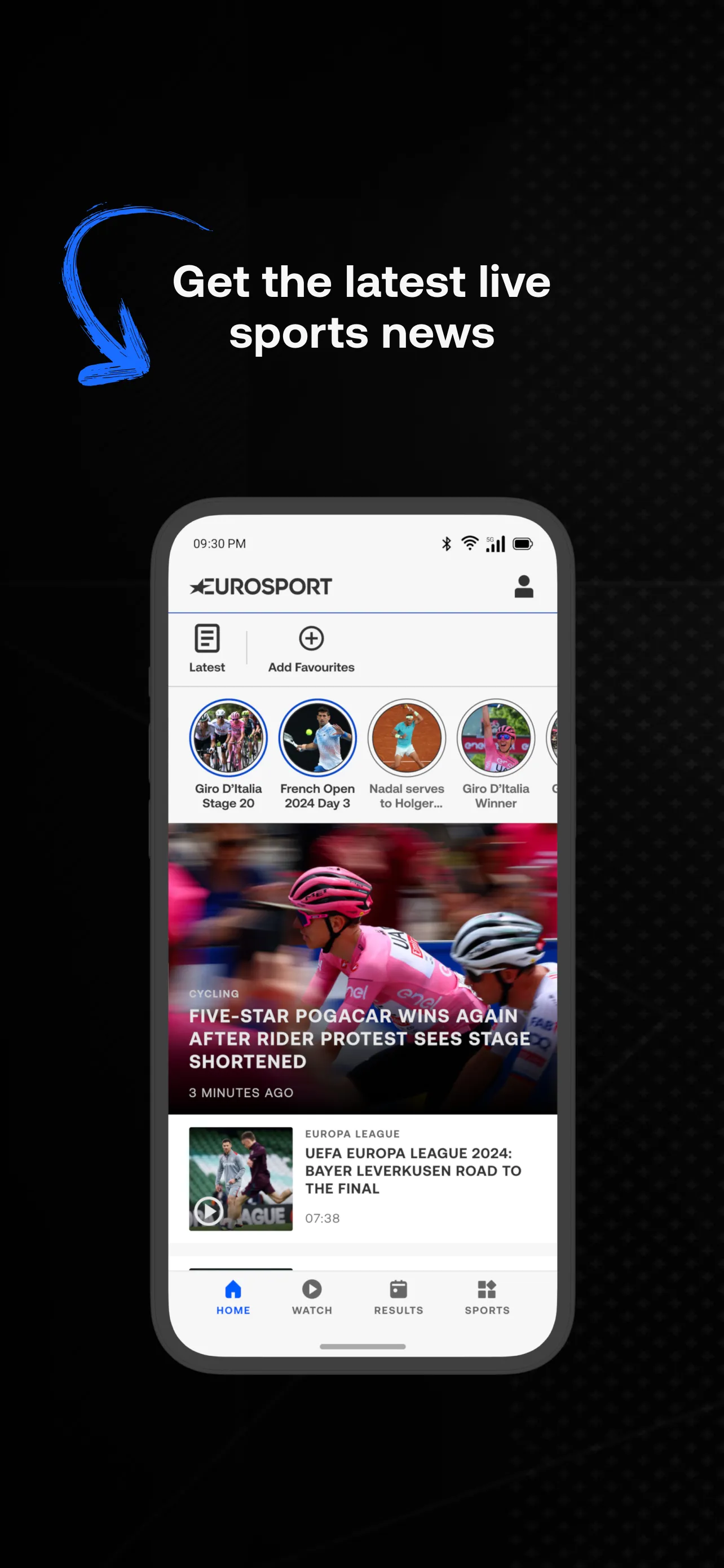 Eurosport: News & Results | Indus Appstore | Screenshot
