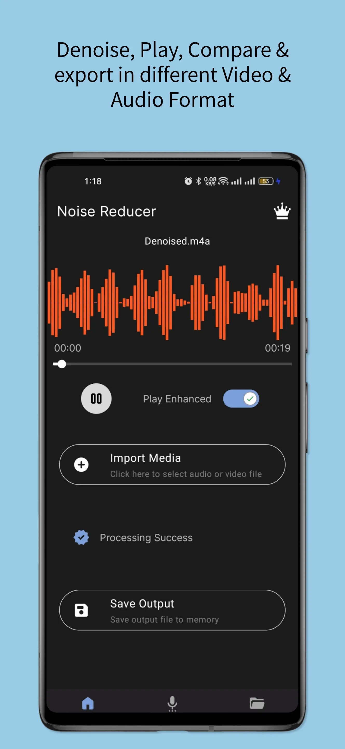 Audio Video Noise Reducer | Indus Appstore | Screenshot