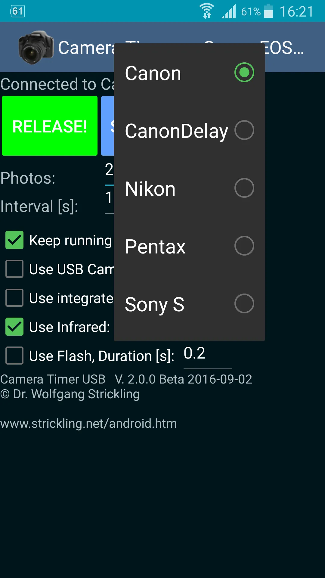 Camera Timer USB | Indus Appstore | Screenshot