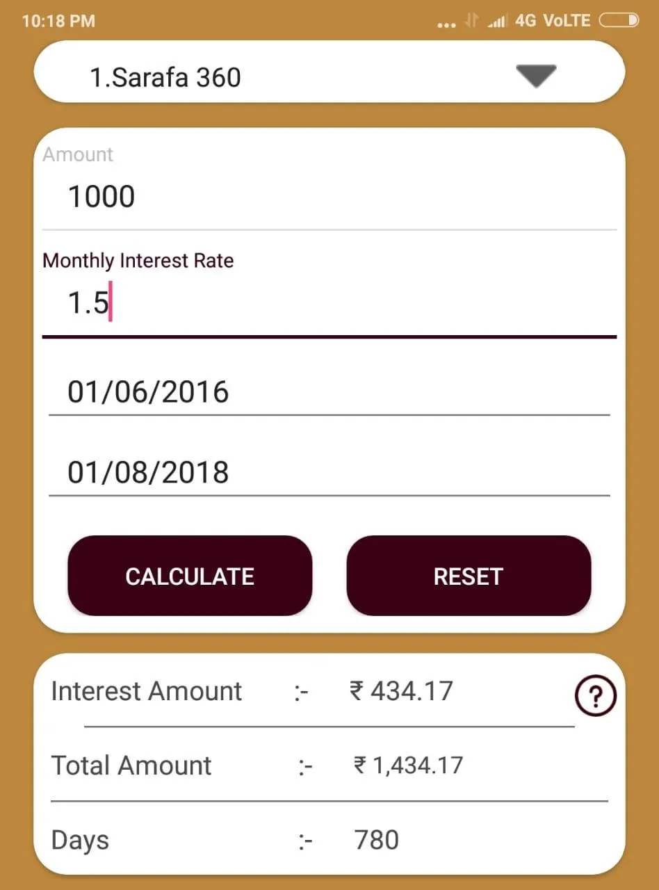 Sarafa Calculator | Indus Appstore | Screenshot