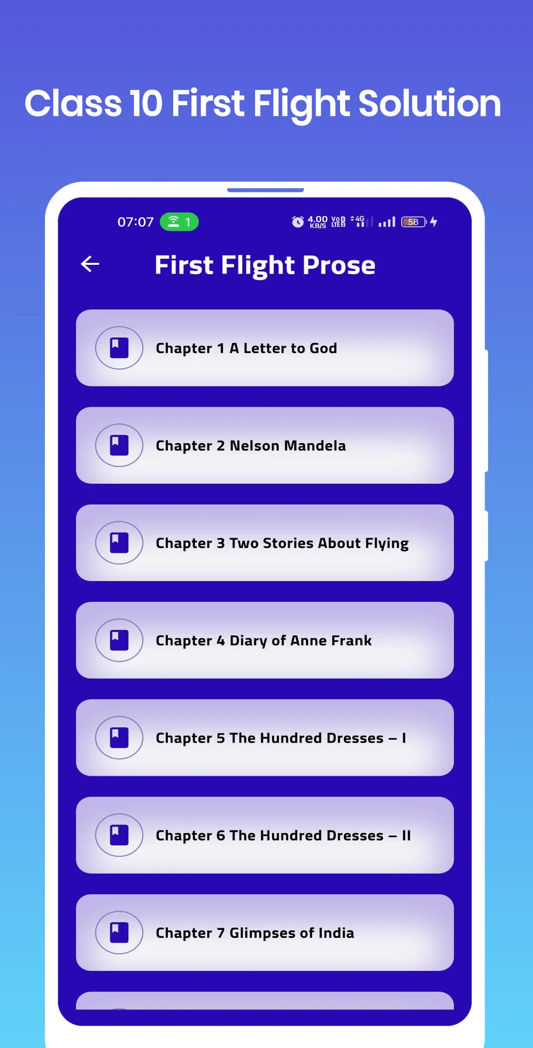 Class 10 First Flight Solution | Indus Appstore | Screenshot