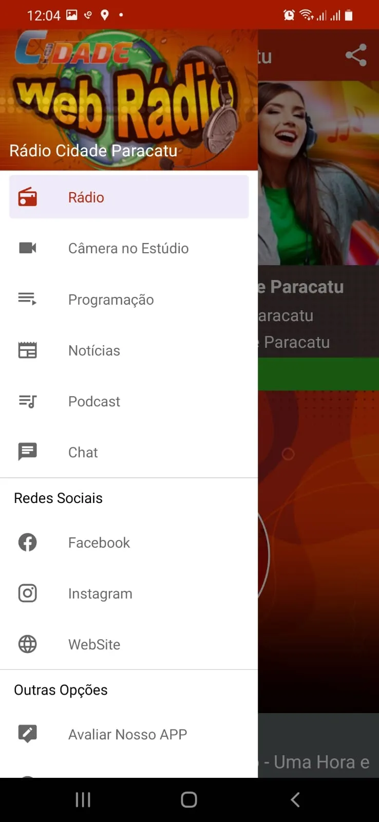 Web Rádio Cidade Paracatu | Indus Appstore | Screenshot