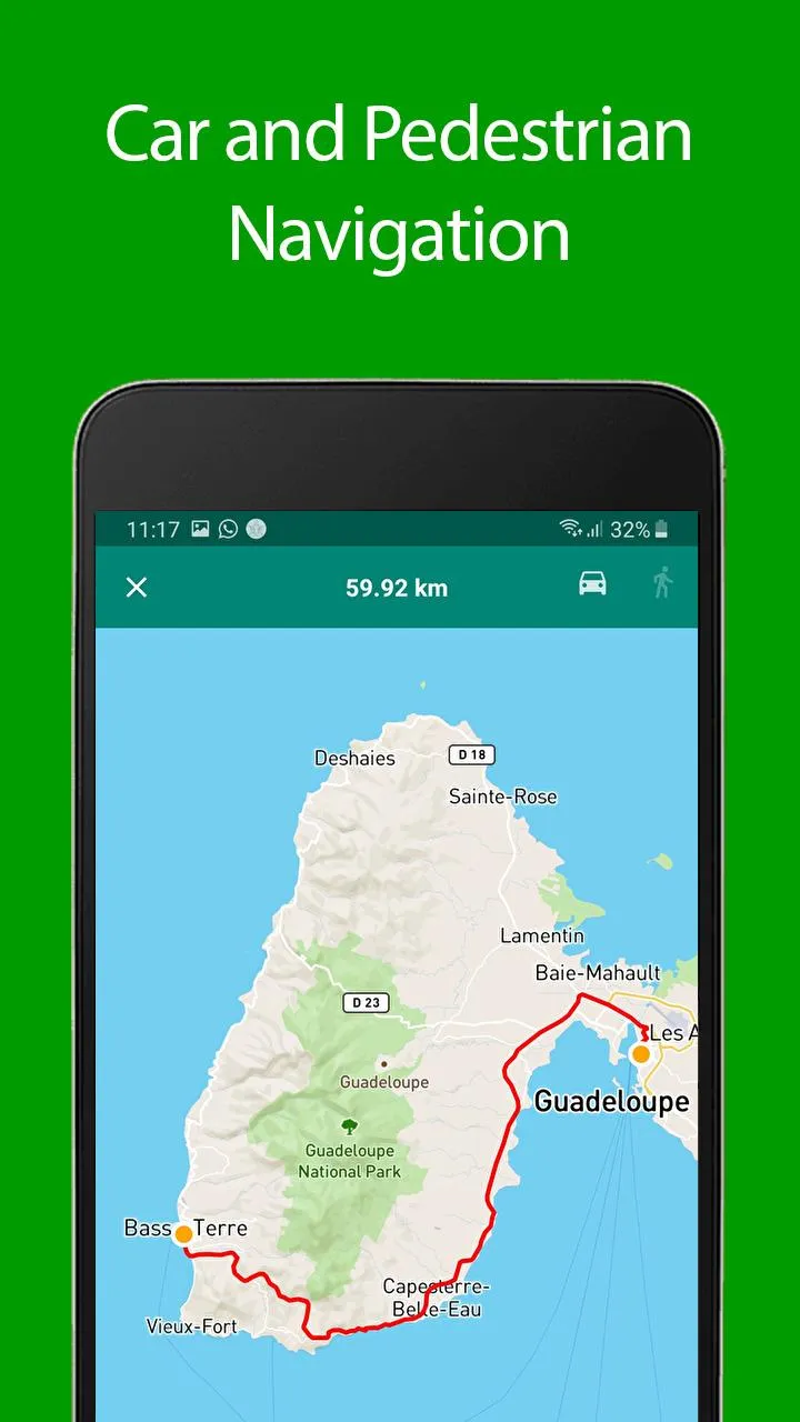 Guadeloupe Offline Map and Tra | Indus Appstore | Screenshot