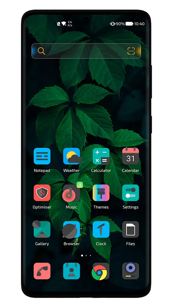 Dark Minimal EMUI 10/11 Theme | Indus Appstore | Screenshot