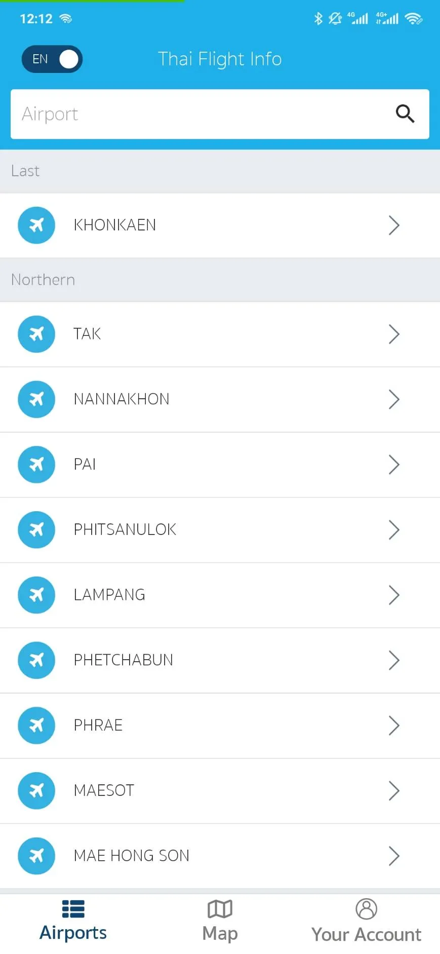 ThaiFlightInfo | Indus Appstore | Screenshot