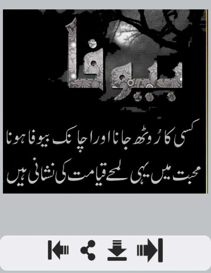 Bewafa Urdu Shayari | Indus Appstore | Screenshot