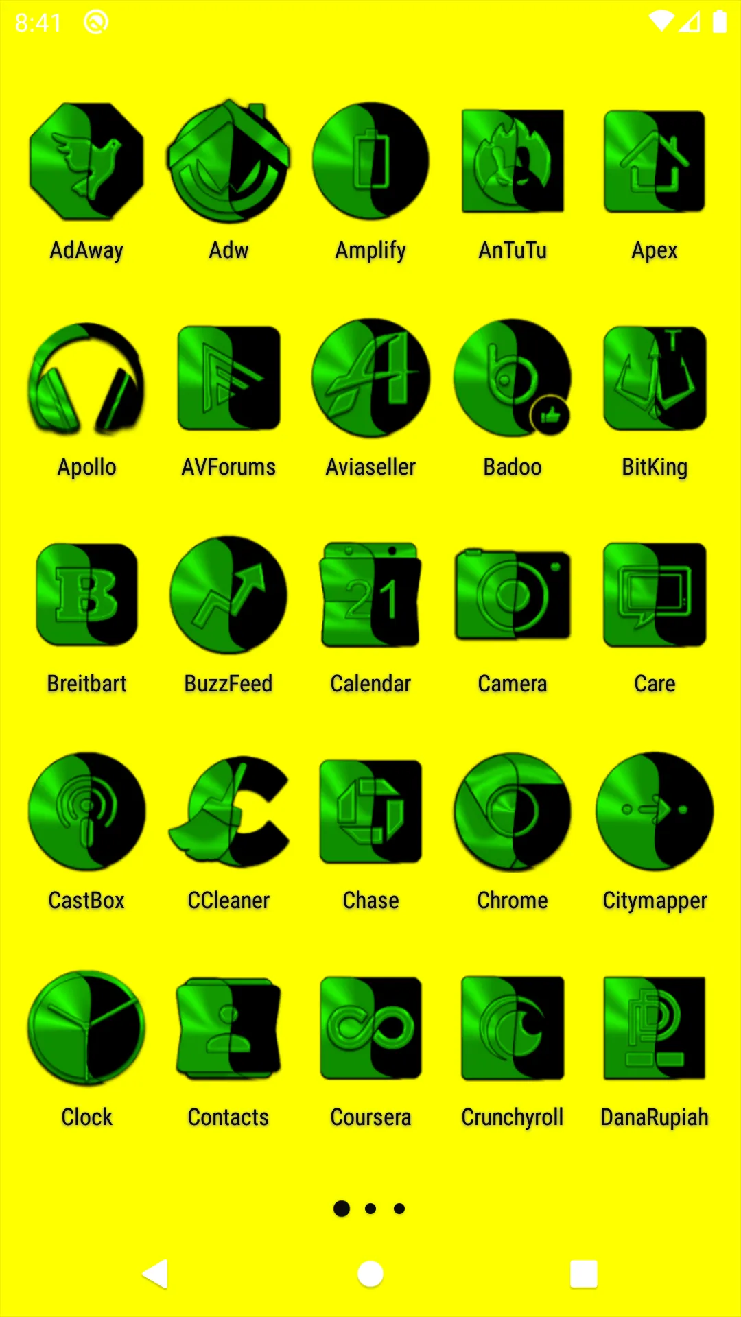 Wicked Green Icon Pack | Indus Appstore | Screenshot