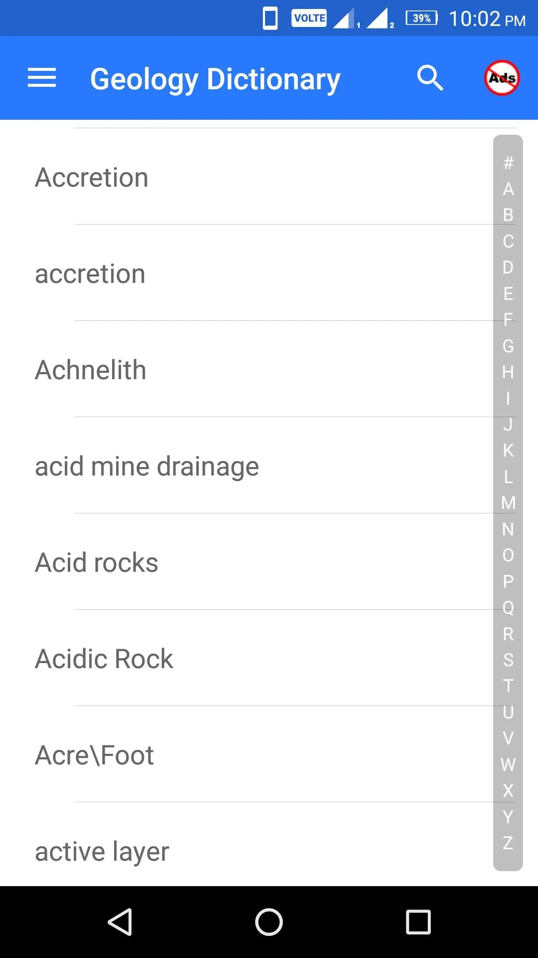 Geology Dictionary | Indus Appstore | Screenshot