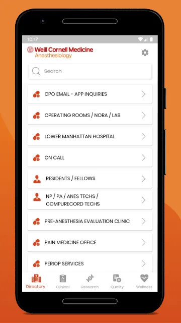 WCM Anes Dept | Indus Appstore | Screenshot