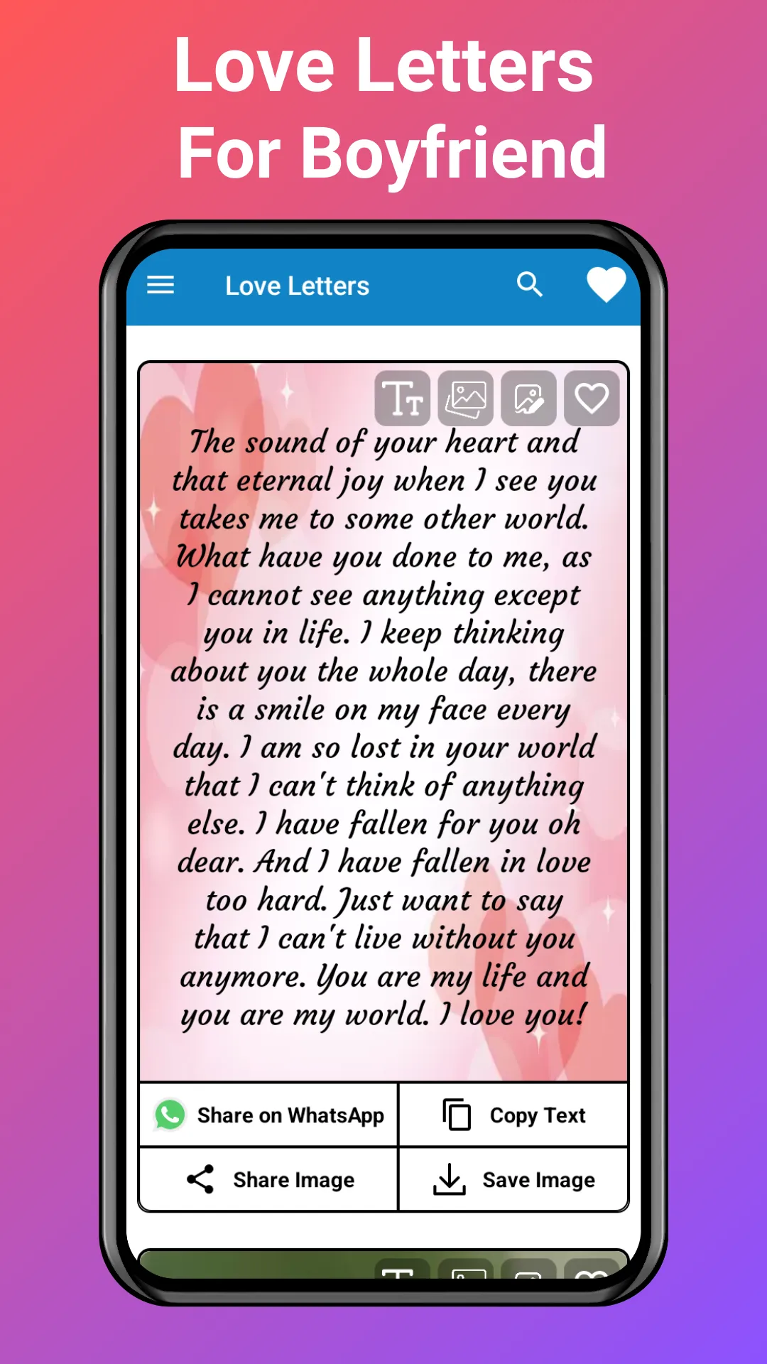 Love Messages for Boyfriend | Indus Appstore | Screenshot