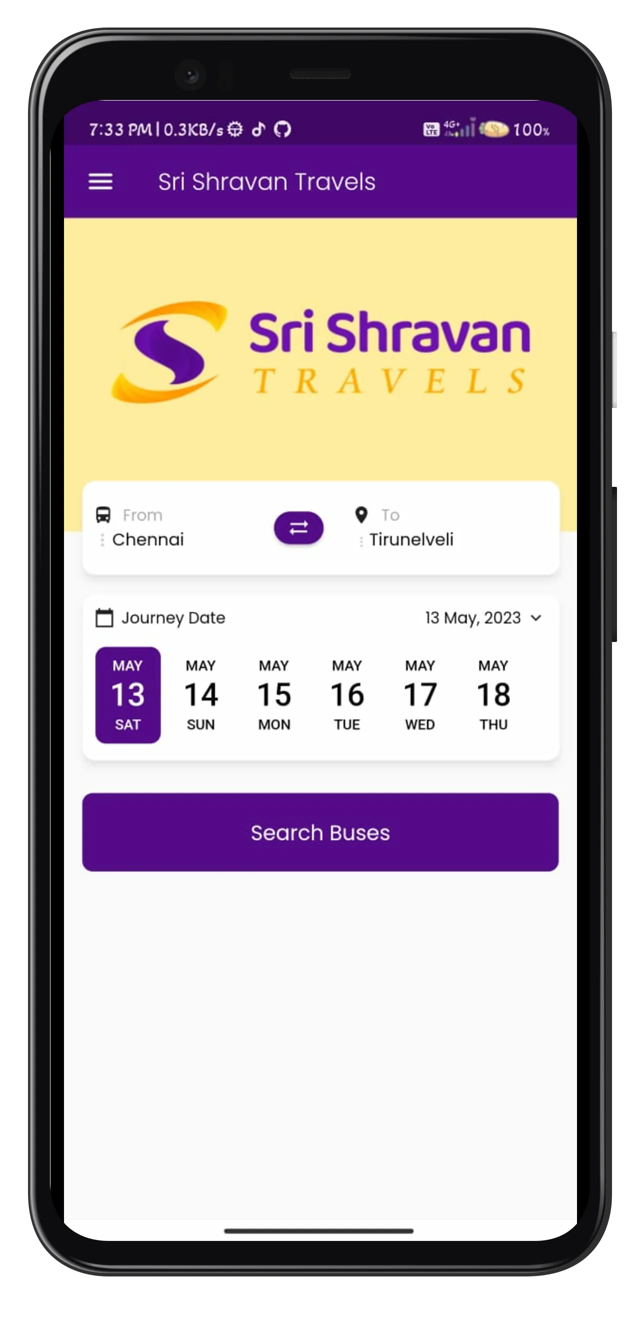 Sri Shravan Travels | Indus Appstore | Screenshot