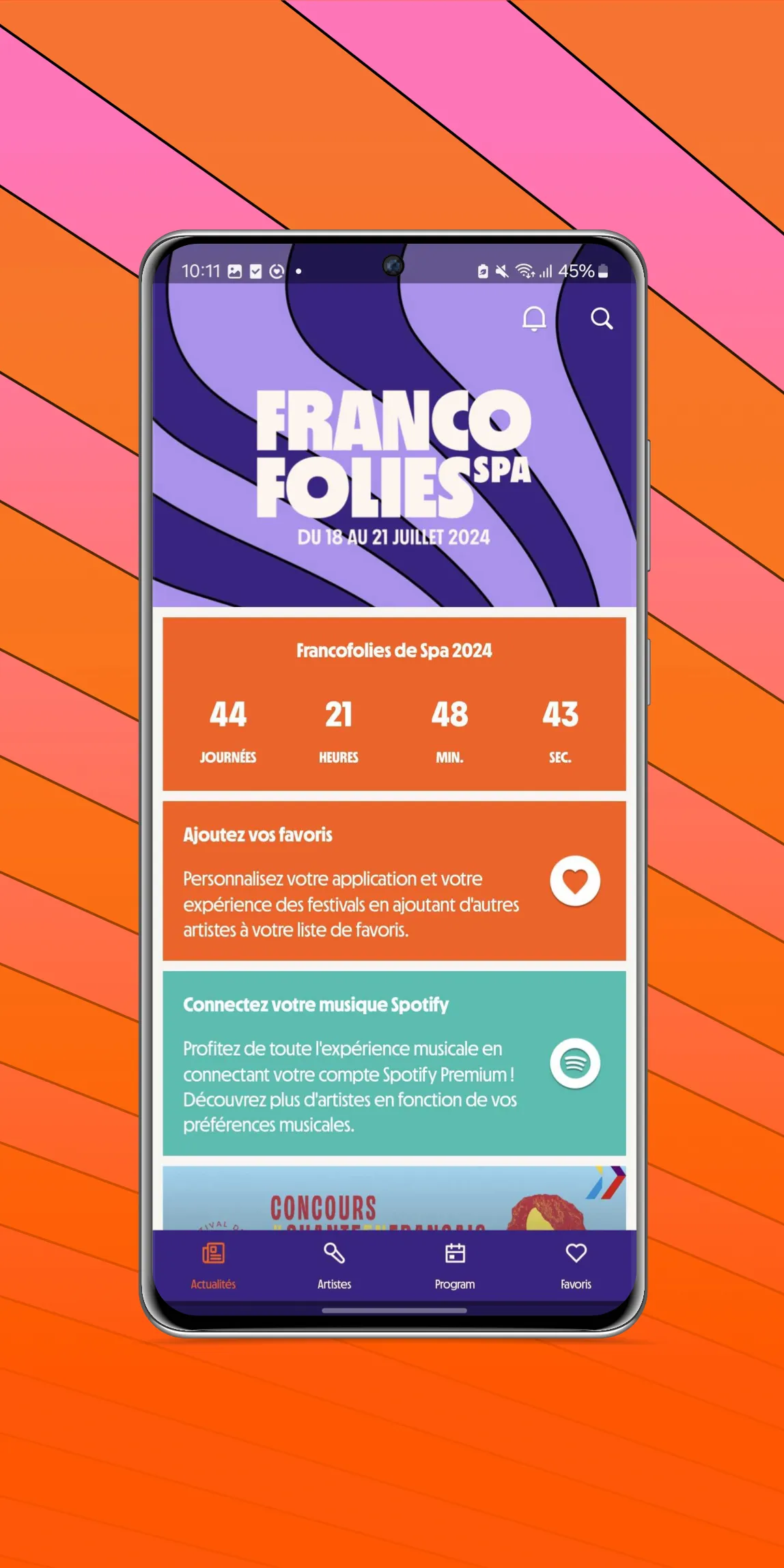 Francofolies de Spa | Indus Appstore | Screenshot