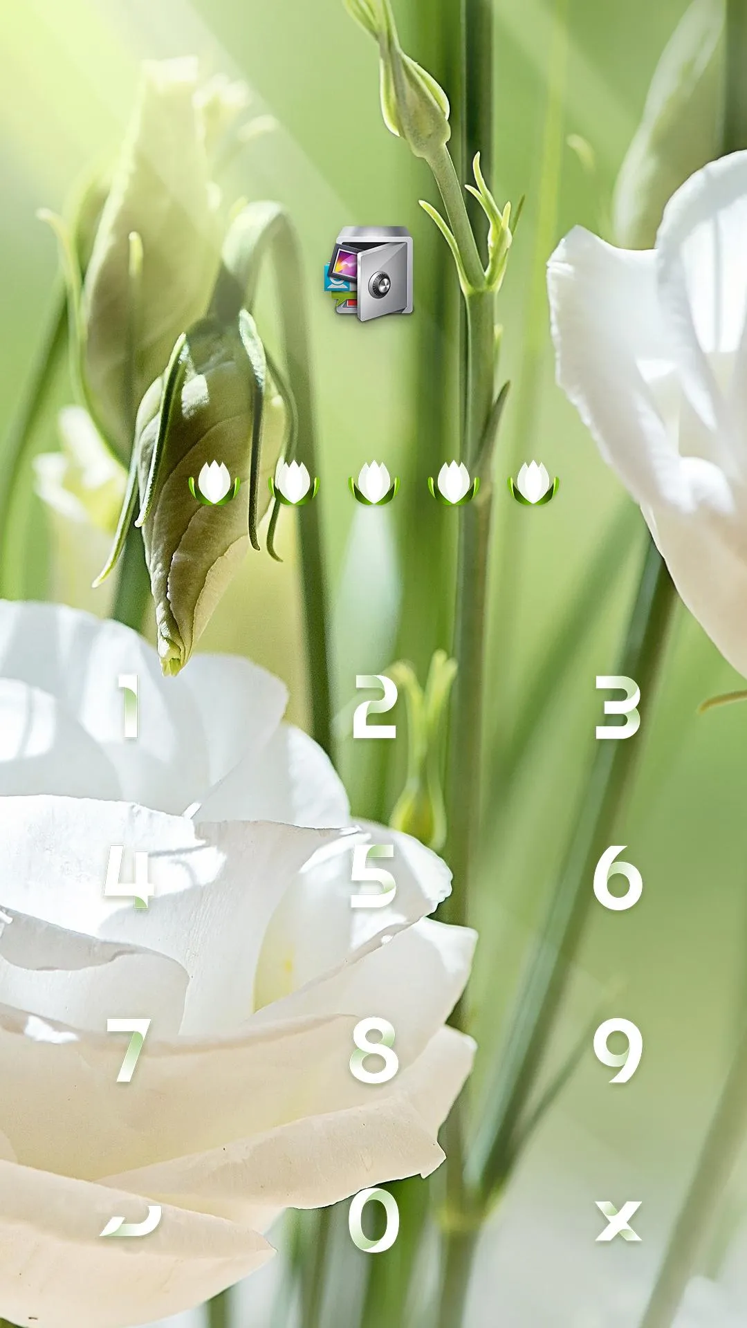 AppLock Theme Lisianthus | Indus Appstore | Screenshot