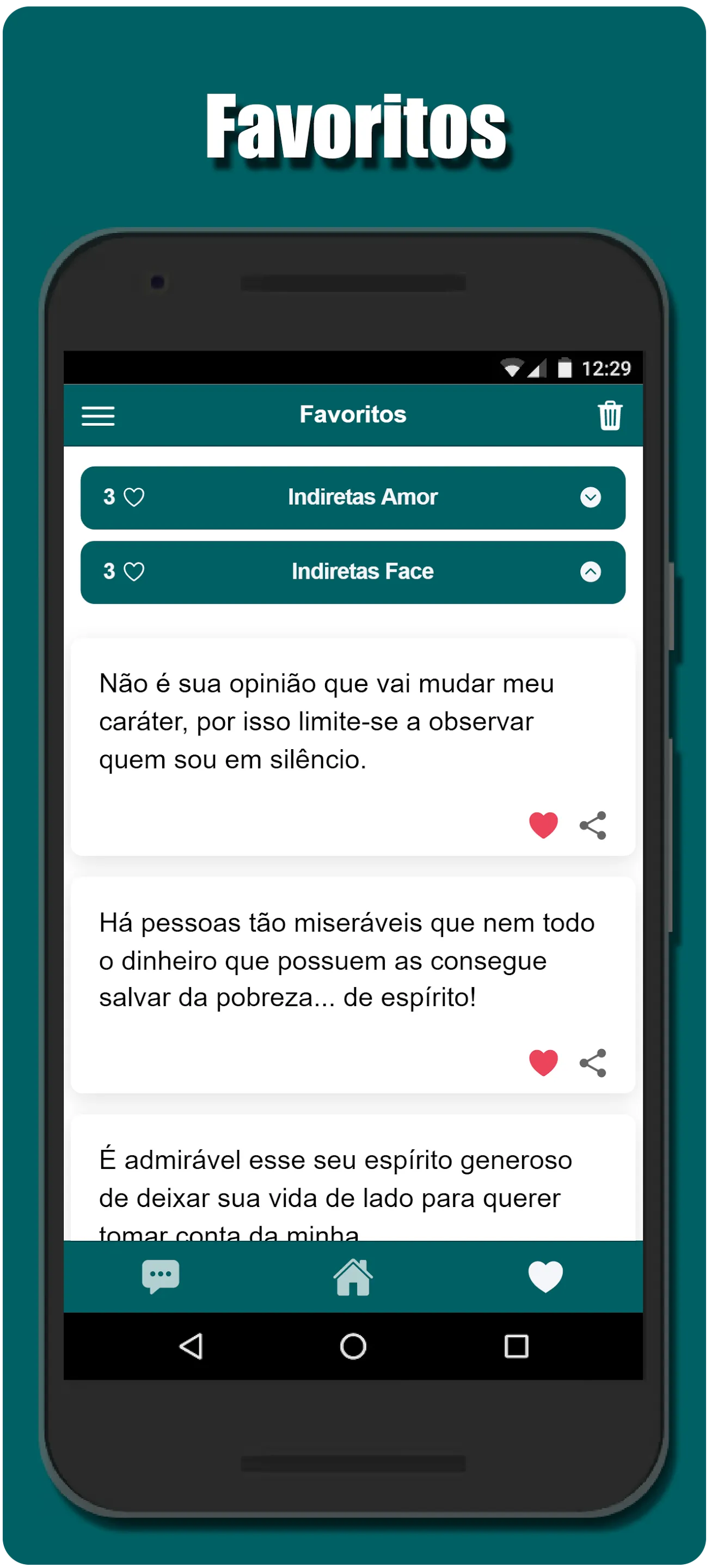 Frases de Indiretas | Indus Appstore | Screenshot