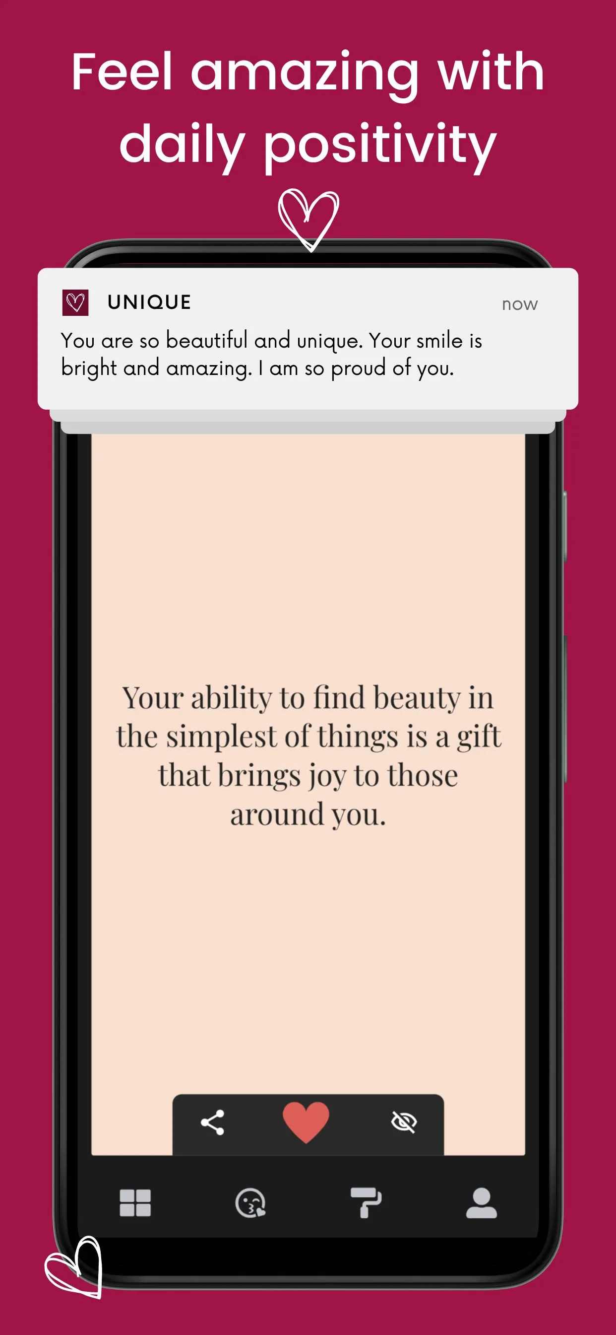 Unique - Self love & Self care | Indus Appstore | Screenshot