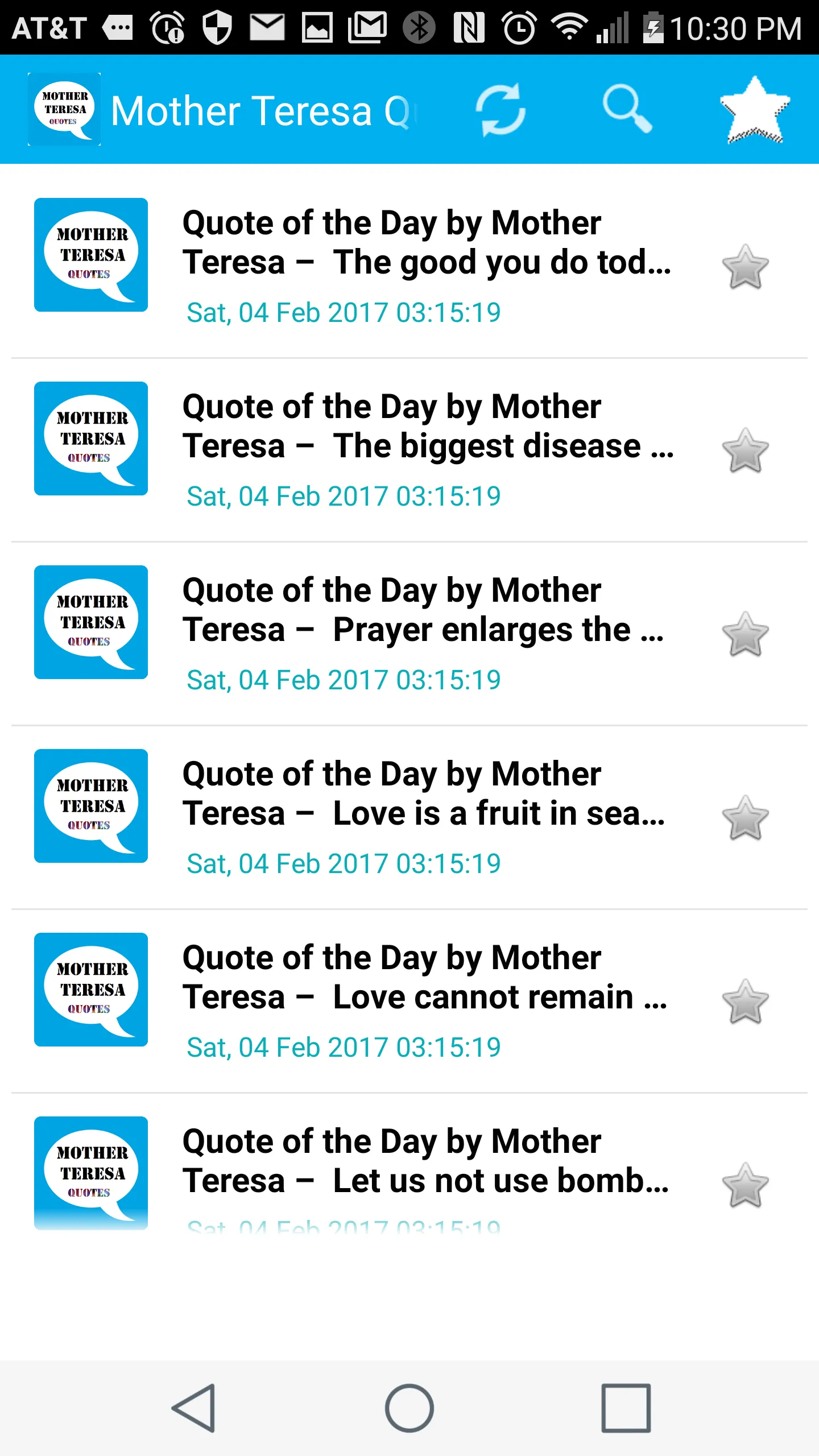 Mother Teresa Quote of the Day | Indus Appstore | Screenshot