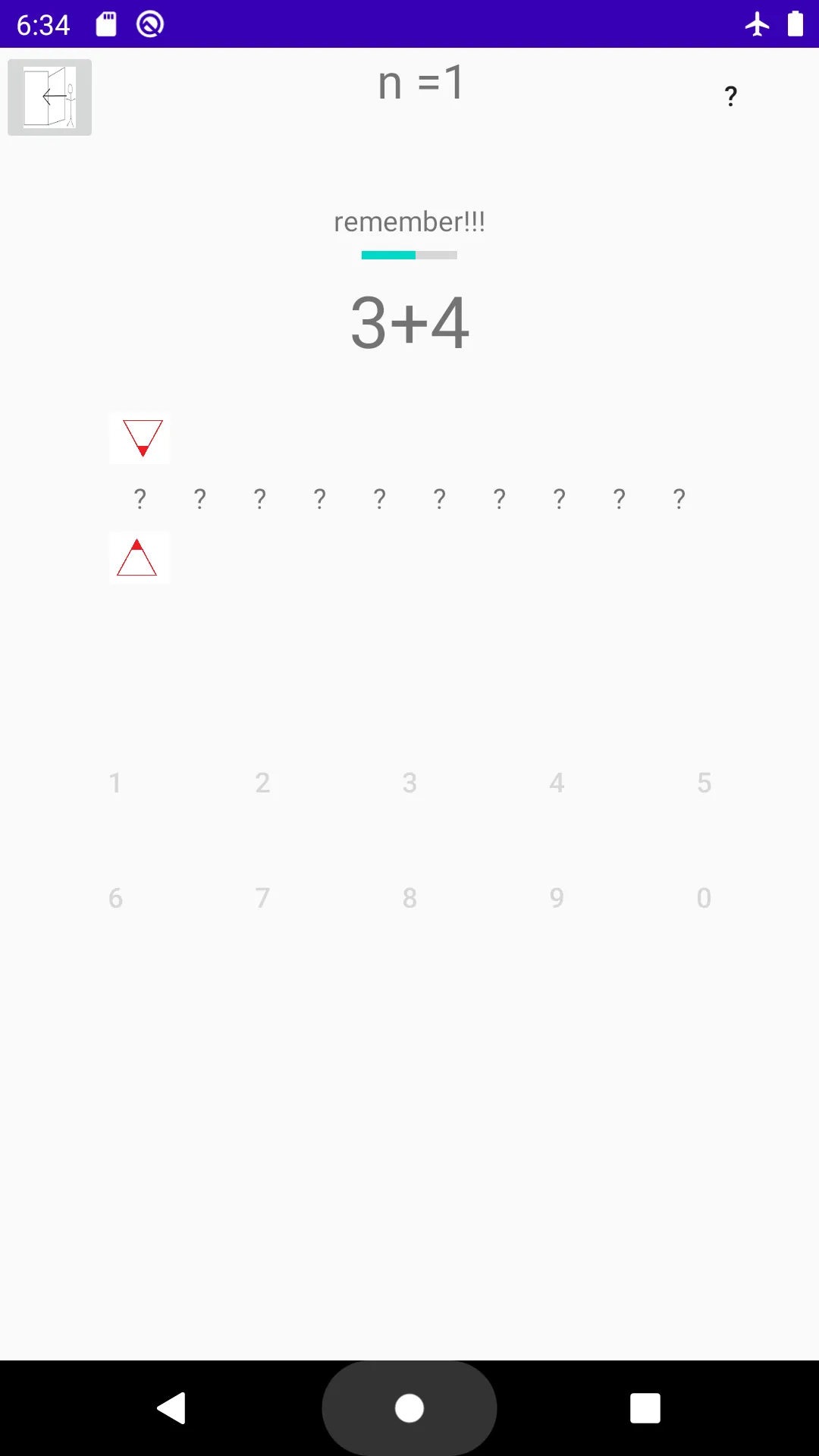 N-back Math | Indus Appstore | Screenshot