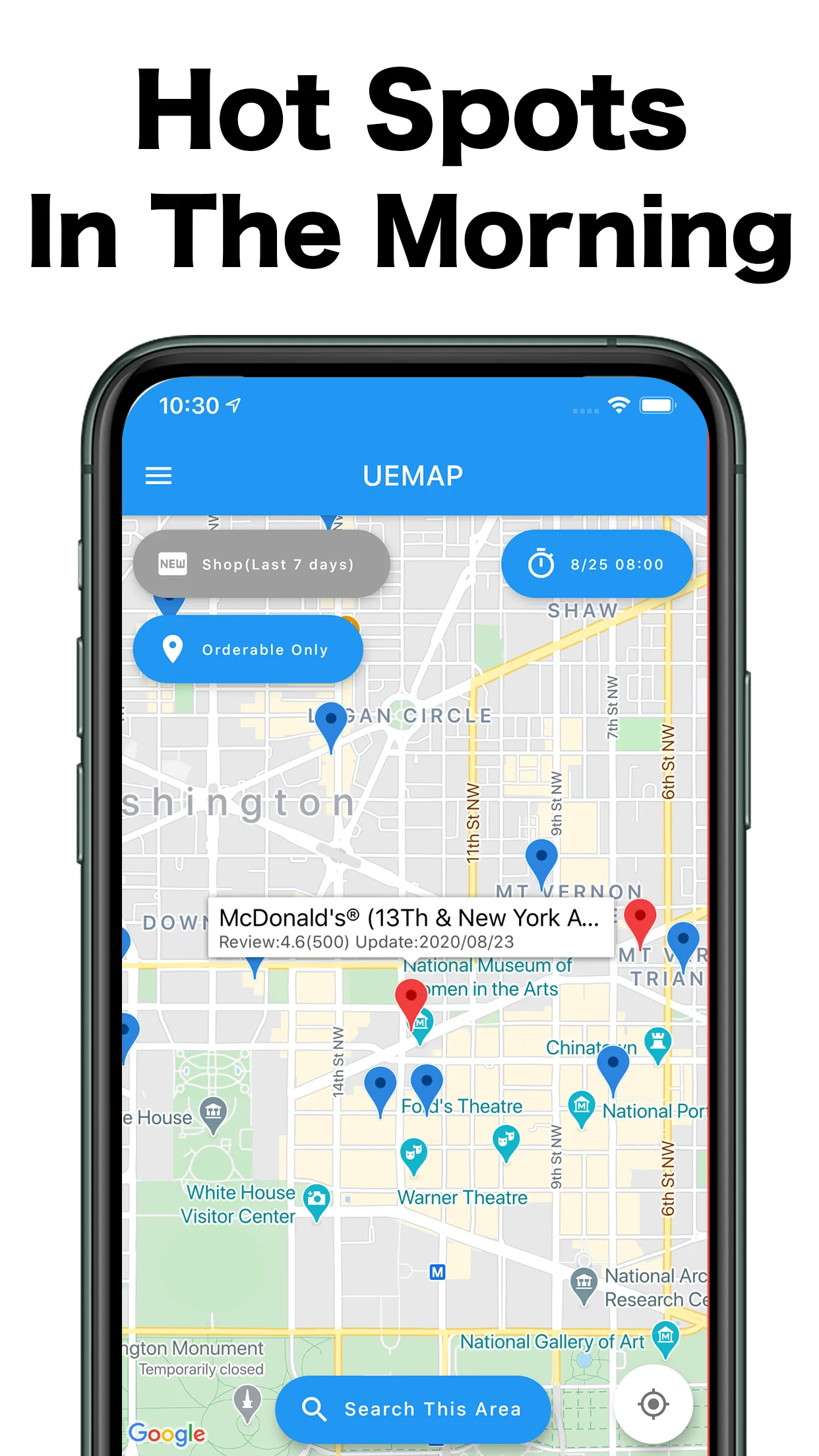 UEMAP - Restaurant Map | Indus Appstore | Screenshot