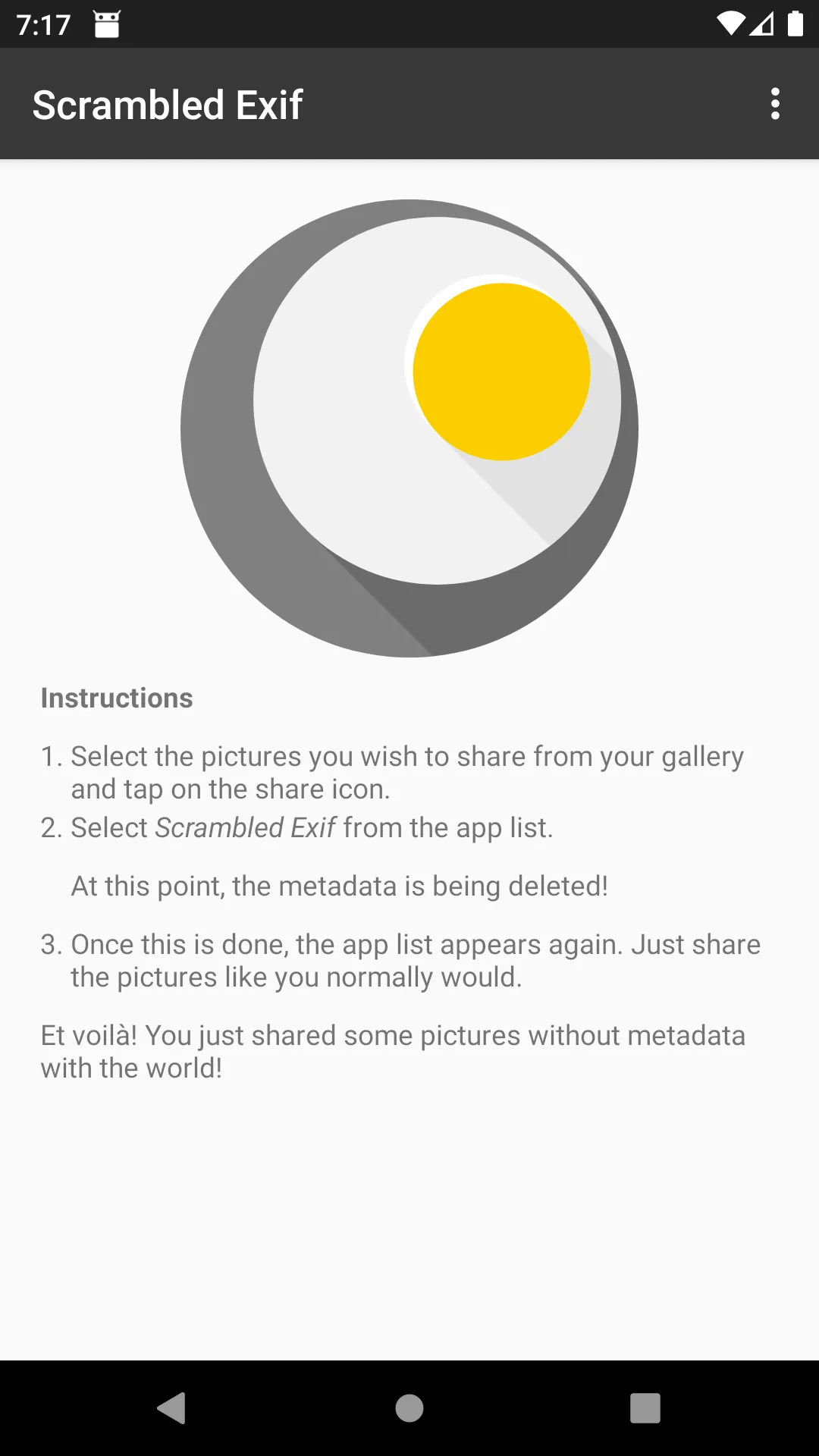 Scrambled Exif | Indus Appstore | Screenshot