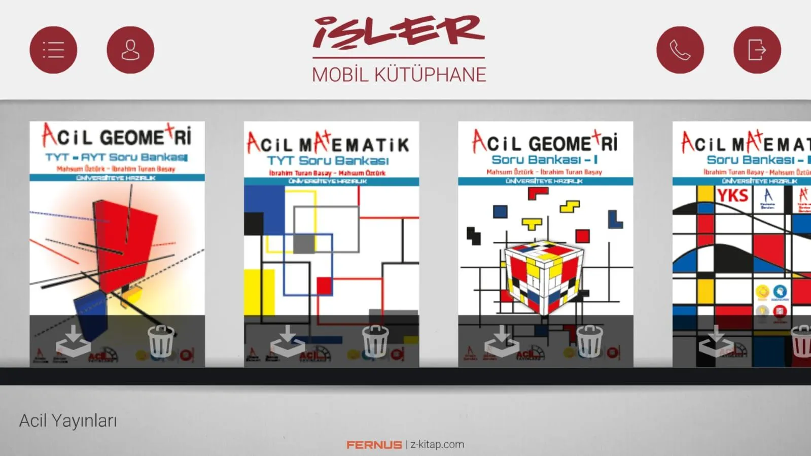 İşler Mobil Kütüphane | Indus Appstore | Screenshot