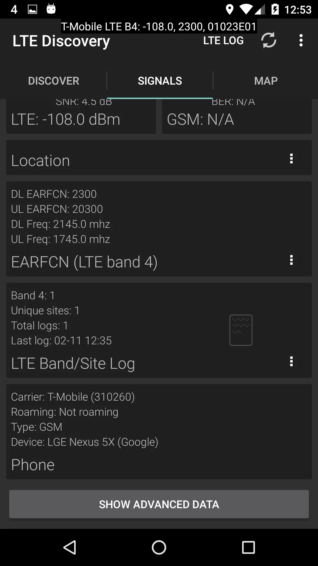 LTE Discovery (5G NR) | Indus Appstore | Screenshot