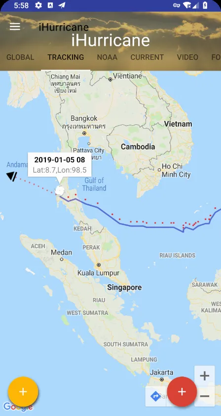 Hurricane & Typhoon Track | Indus Appstore | Screenshot