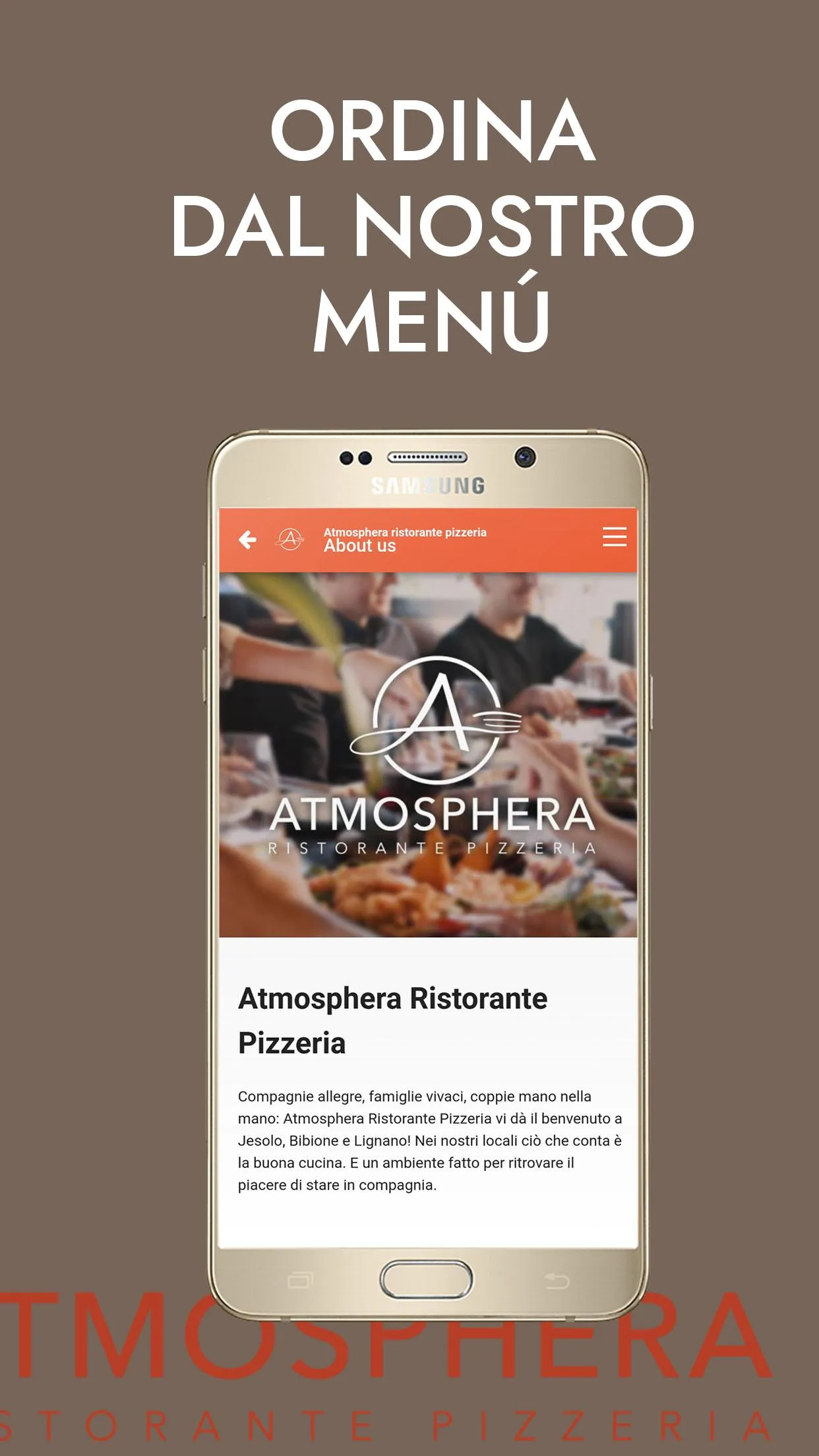 Atmosphera Ristorante Pizzeria | Indus Appstore | Screenshot