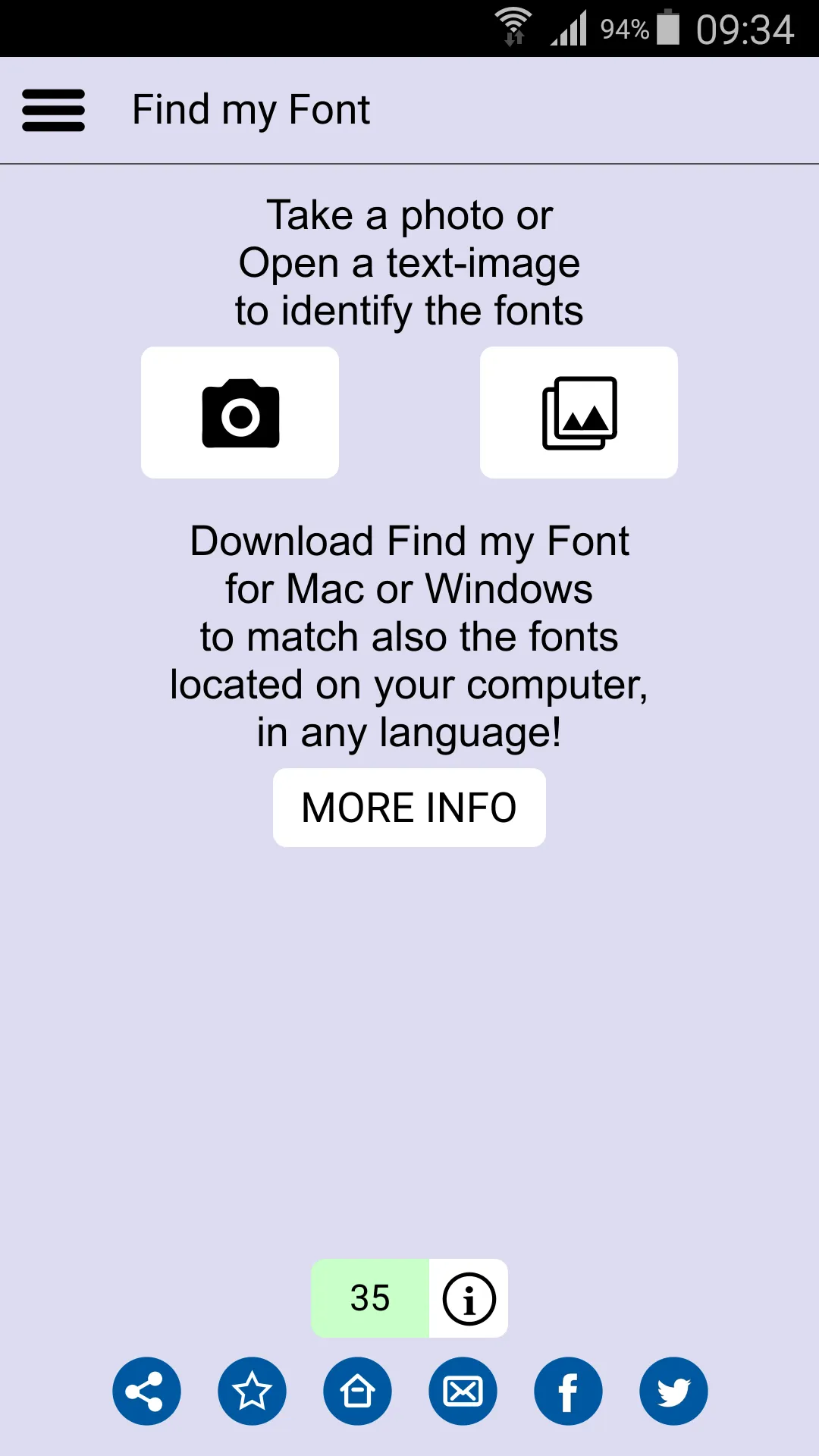 Find my Font | Indus Appstore | Screenshot