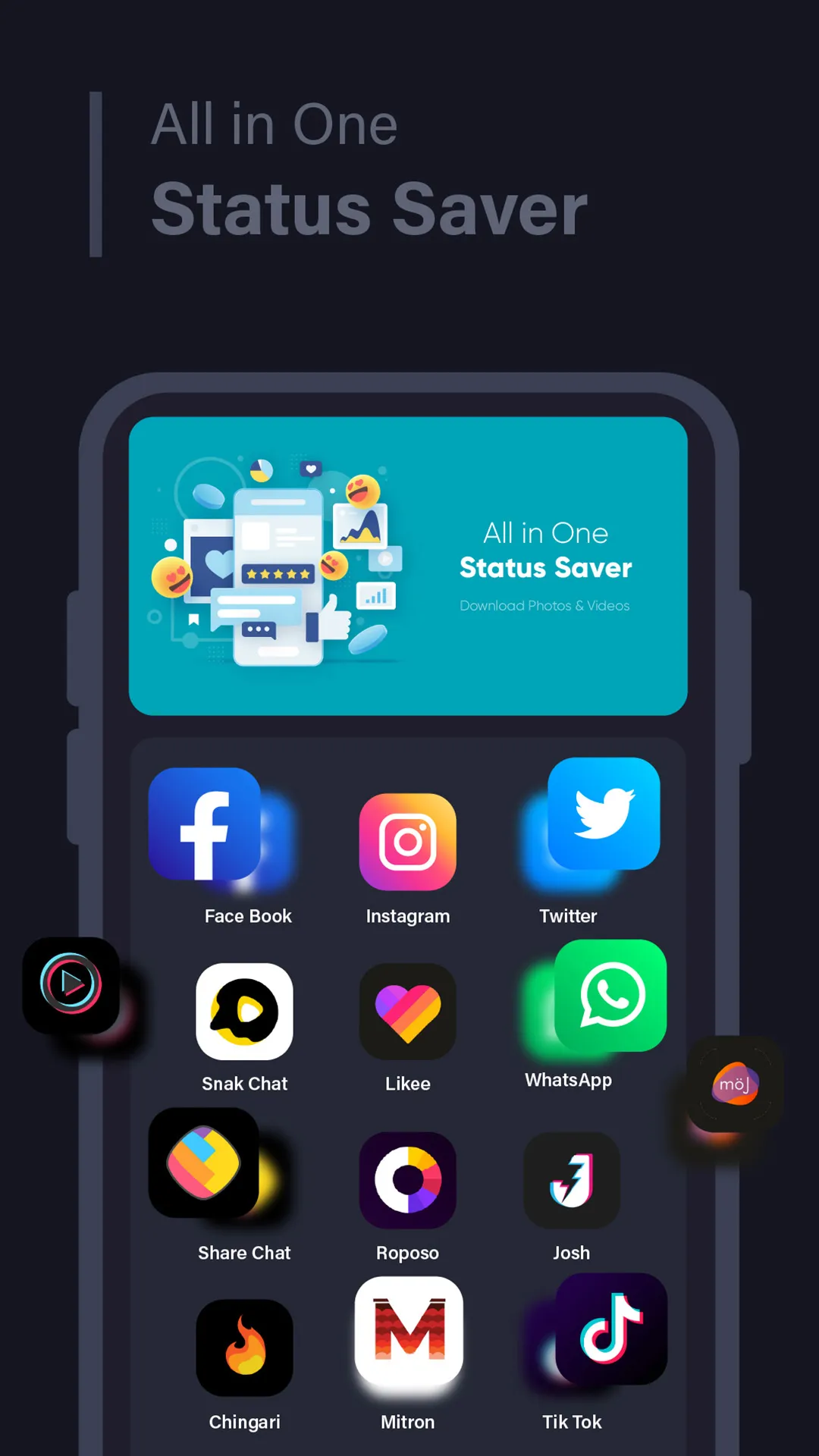 All in one Status Saver | Indus Appstore | Screenshot