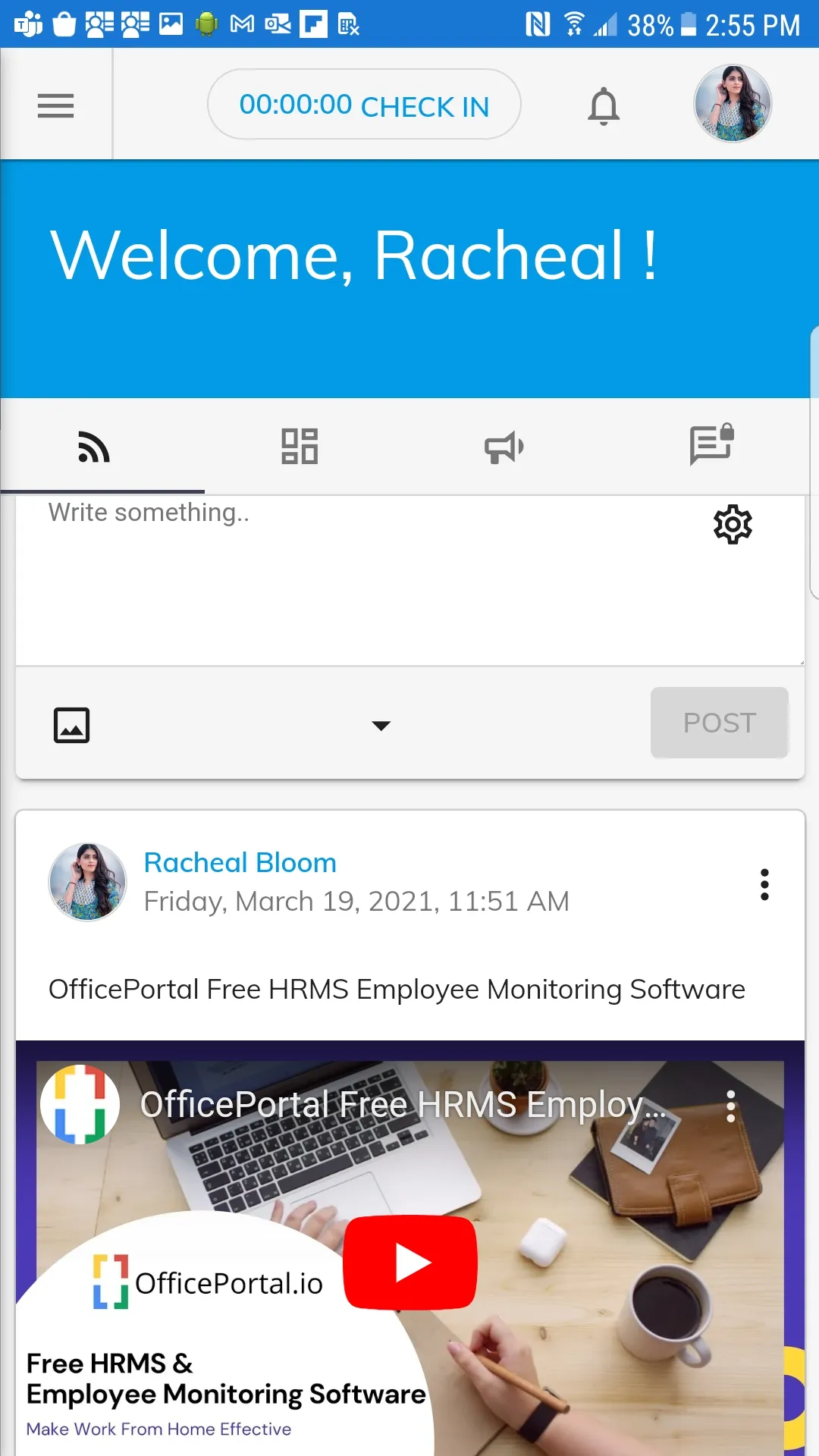 OfficePortal HRMS | Indus Appstore | Screenshot