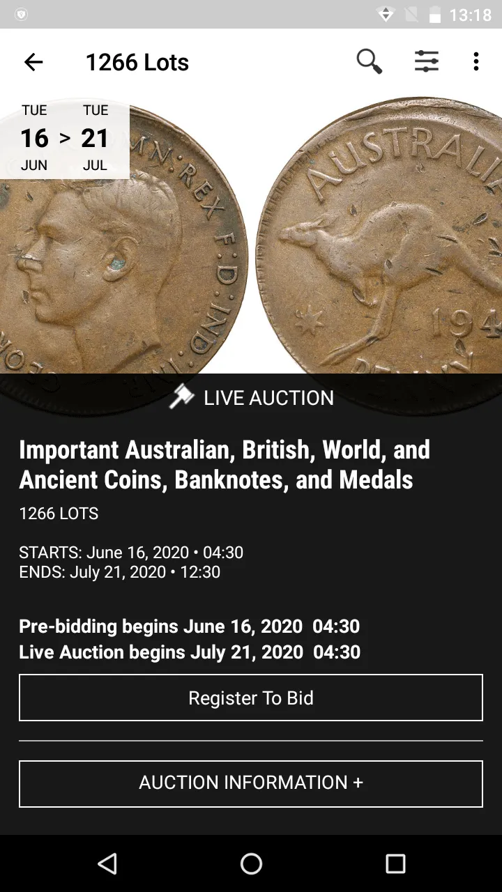 Noble Numismatics | Indus Appstore | Screenshot