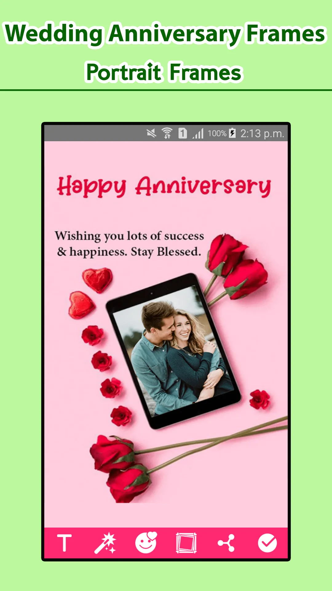 Wedding Anniversary Frames | Indus Appstore | Screenshot