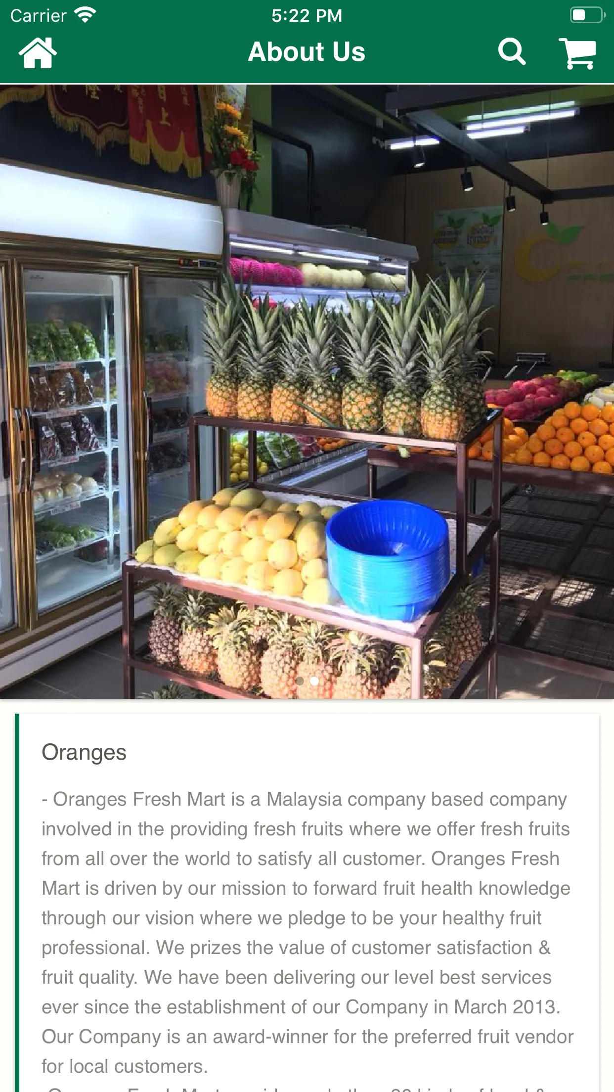 Oranges Fresh Mart | Indus Appstore | Screenshot