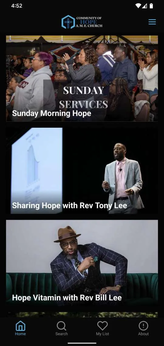 Community Of Hope AME TV | Indus Appstore | Screenshot