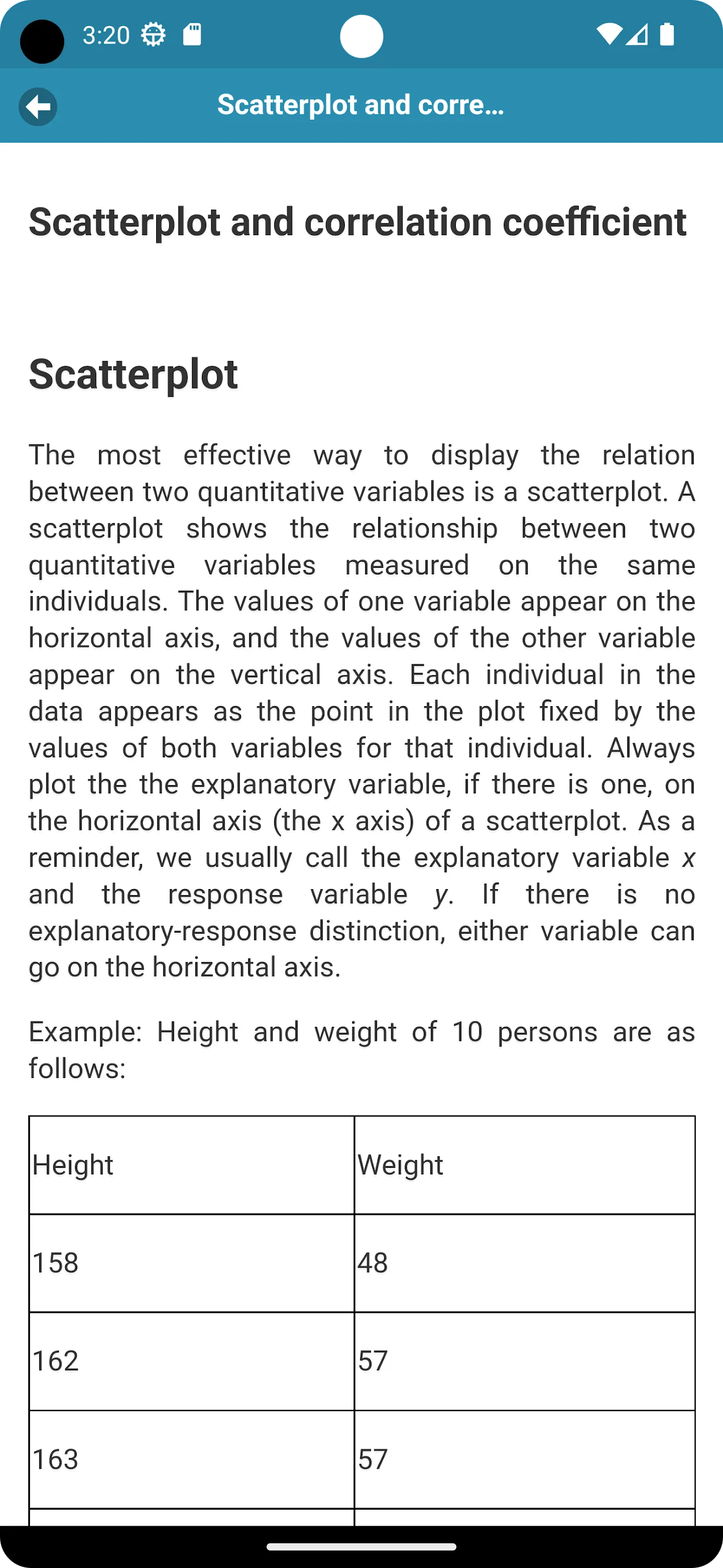 Basics of Statistics | Indus Appstore | Screenshot