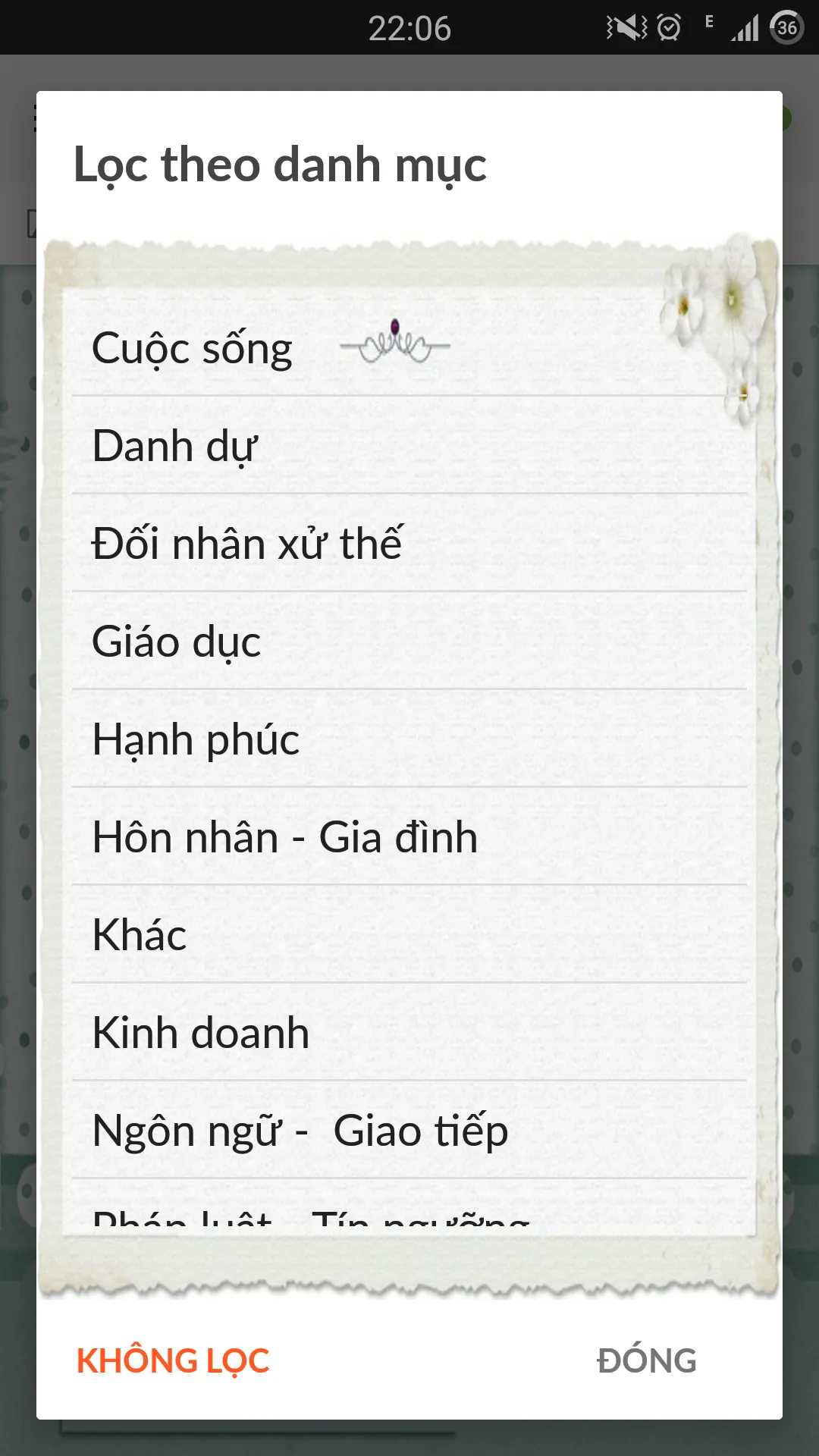 Danh ngon cuoc song tuyen tap | Indus Appstore | Screenshot