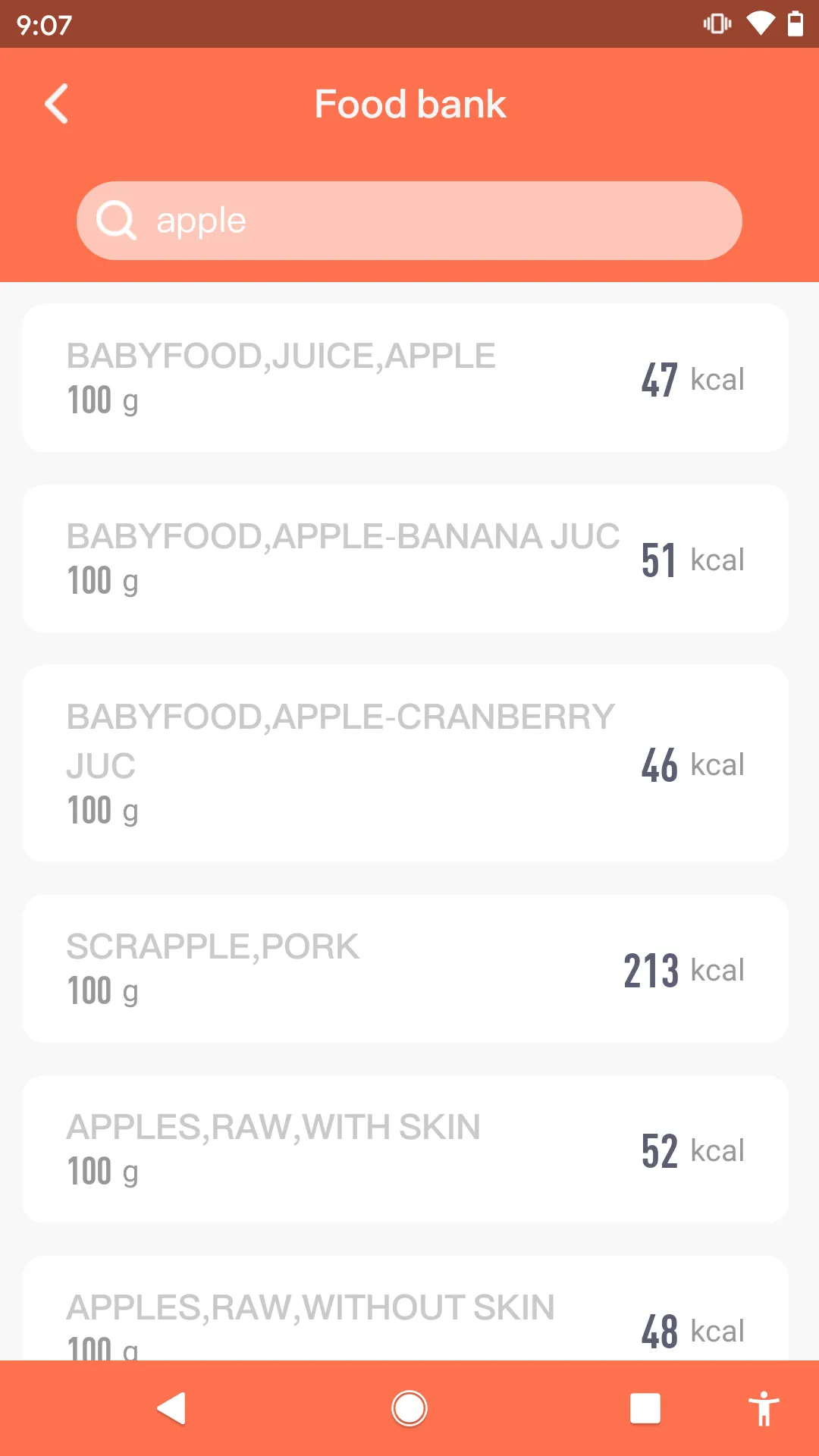 Food Scale | Indus Appstore | Screenshot