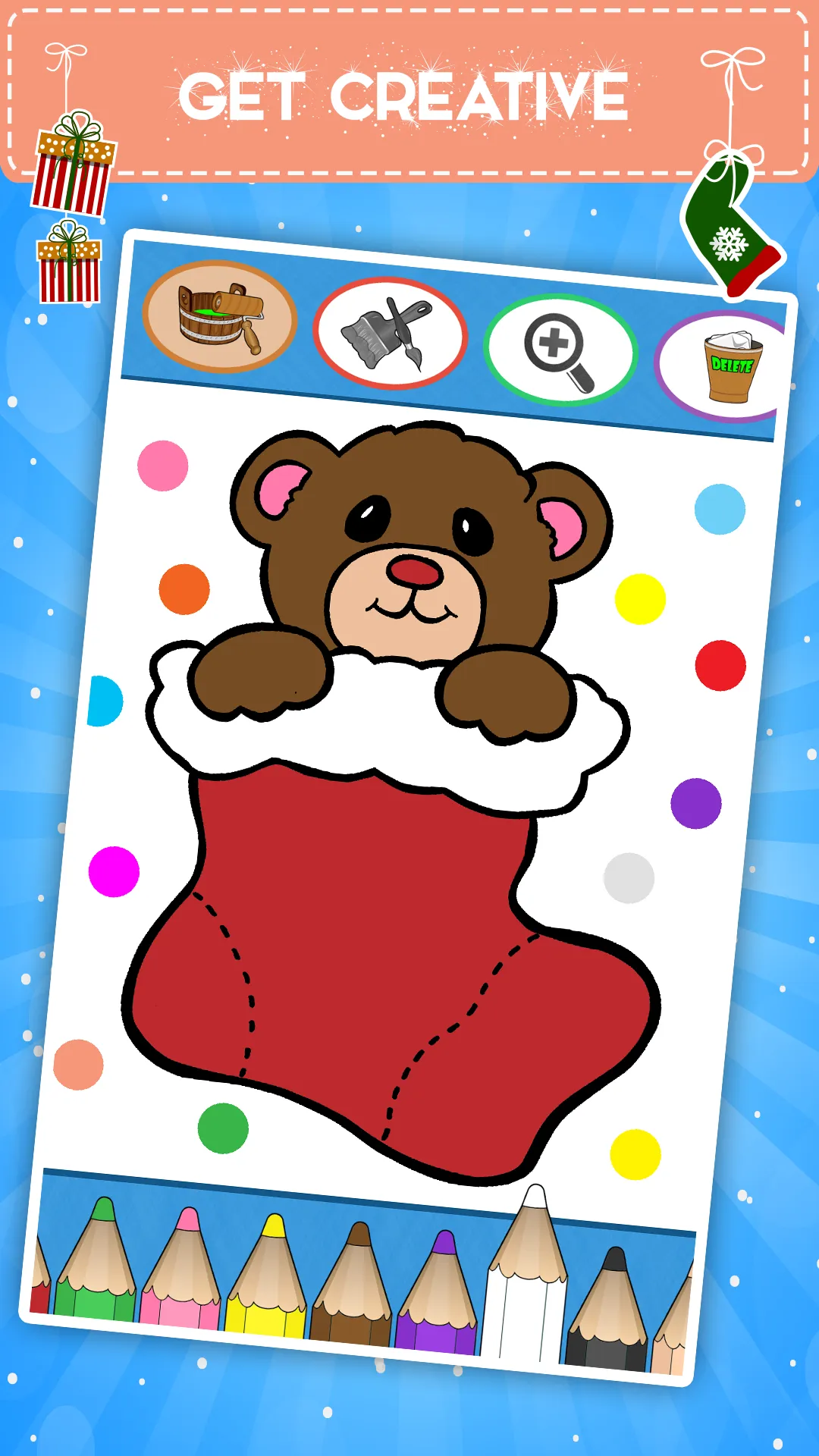 Kids coloring book:  Christmas | Indus Appstore | Screenshot