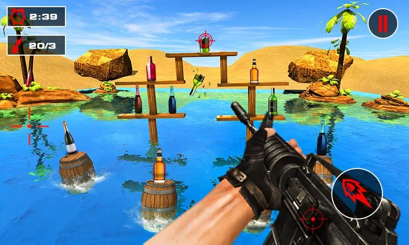 Bottle Shooter Games Gun Range | Indus Appstore | Screenshot