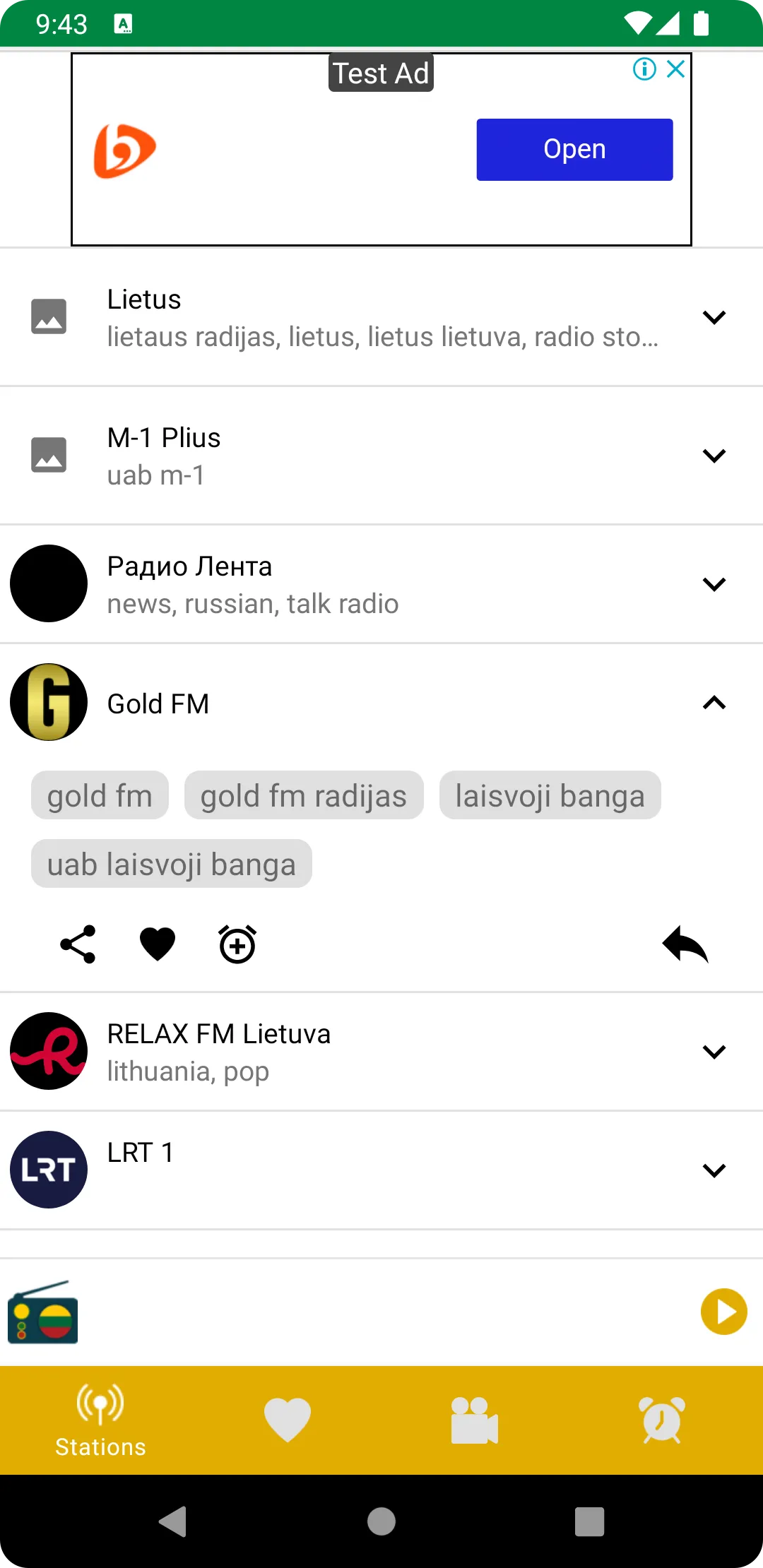 Radio Lithuania : Online FM | Indus Appstore | Screenshot