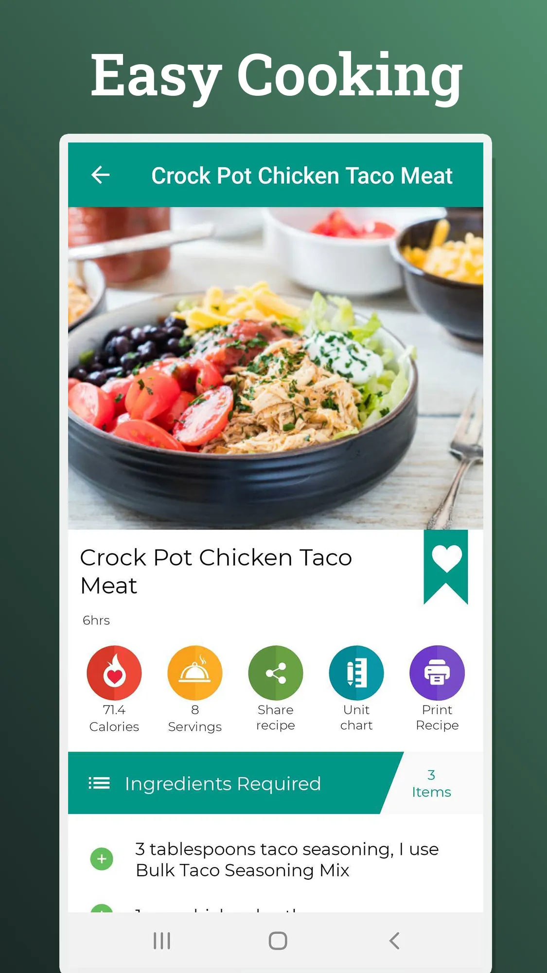 Recipe book : Healthy recipes | Indus Appstore | Screenshot