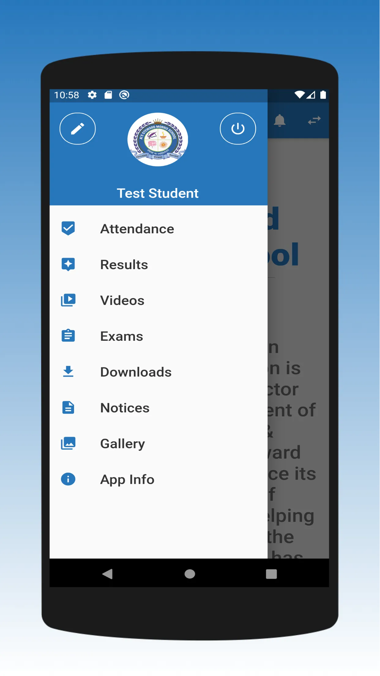 A's Steward Morris School | Indus Appstore | Screenshot