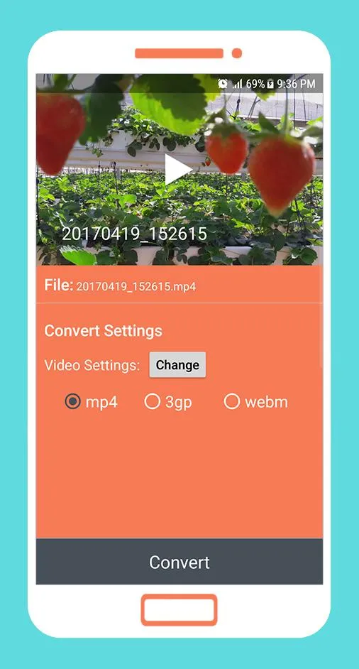 To mp4 3gp webm Video Converte | Indus Appstore | Screenshot