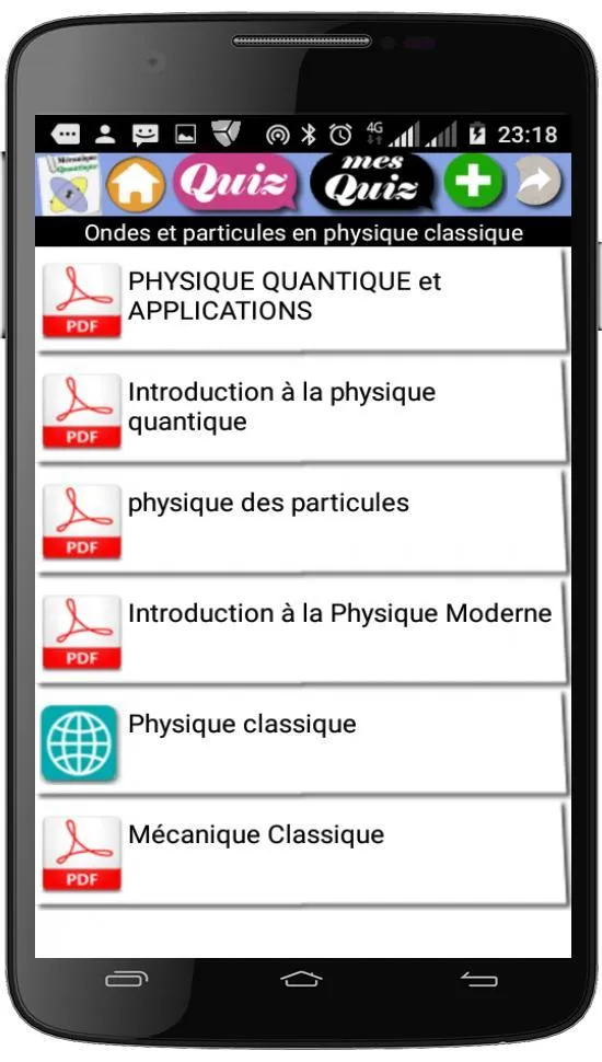 Cours de Mécanique Quantique | Indus Appstore | Screenshot